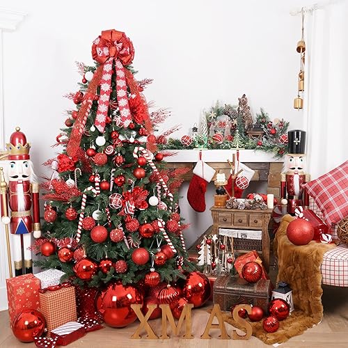 Miniatura 151 de XmasExp Juego de 24 mini esferas de Navidad inastillables para bolas de árbol de Navidad de 1.181 in/1.18 pulgadas (oro rosa)