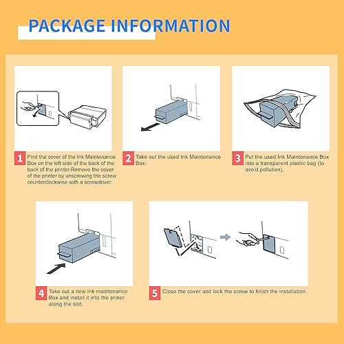 Miniatura 2 de Aomya Caja de depósito de mantenimiento T04D0 EWMB1 para Epson ET-7700 ET-7750 L7180 L7160 L7188 EW-M770T EW-M770TW EW-M970A3T Tanque de tinta