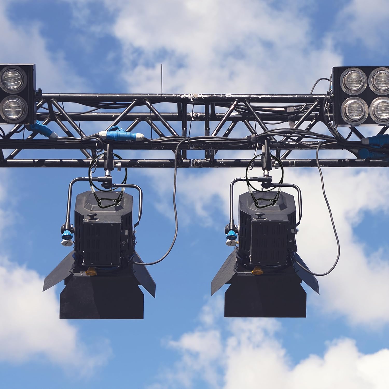 20Pcs 25" Safety Cable, Black PVC Coated 304 Stainless Steel Security Cable for Stage Lighting, 4mm Diameter,110 lb Load Capacity