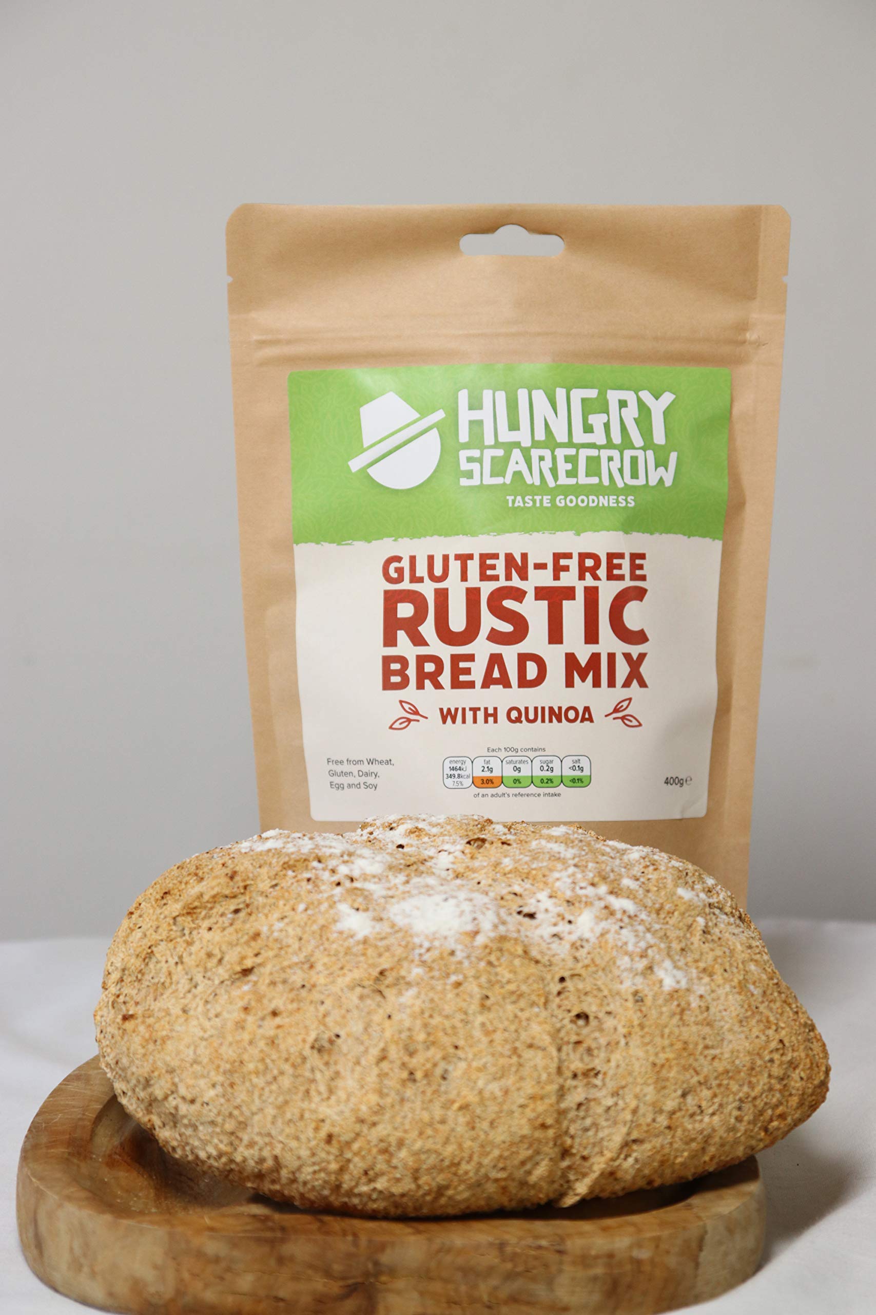 Hungry Scarecrow Gluten Free Bread Flour Mix 400g Rustic Bread Mix