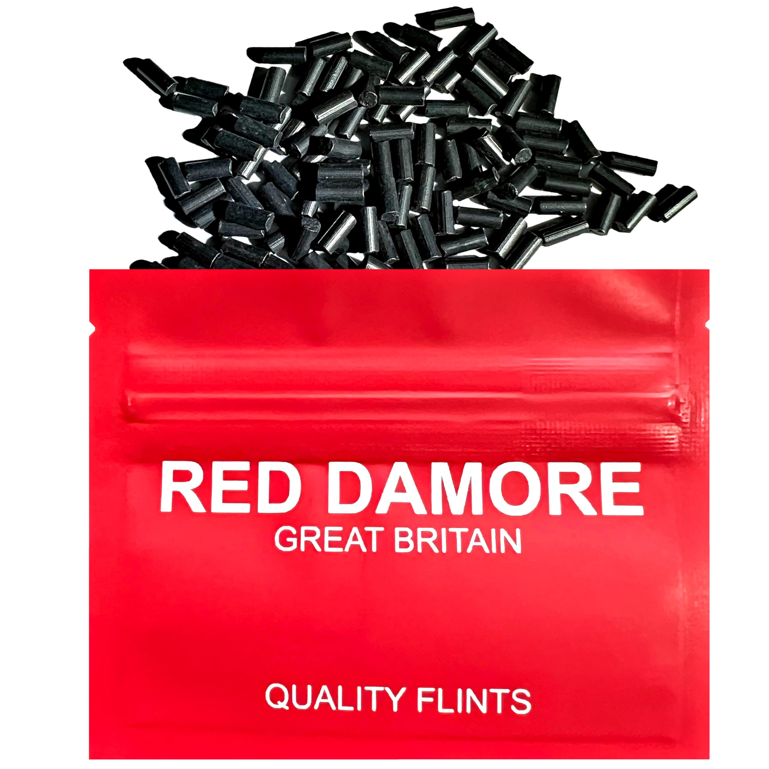 RED DAMORE Lighter Flints 200 x Universal Lighter Flints - Black