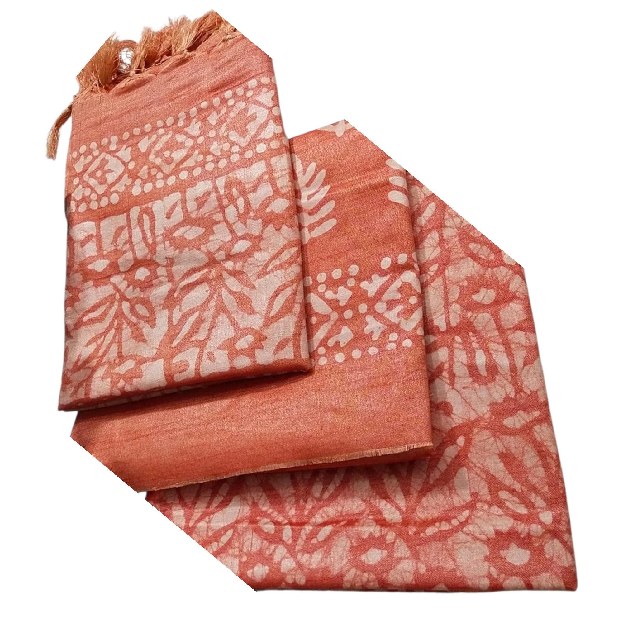 Hand Batik Print Unstitched Suit material with top, Bottom and dupatta 2.5 mtrs each-picture-13