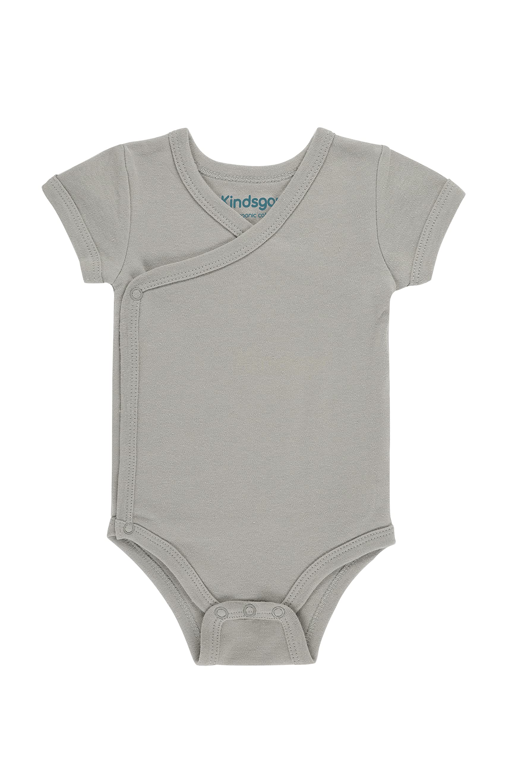 Kindsgard Wickelbody kurzarm „trunder“ – 3er-Pack aus Jersey – 100% Bio-Baumwolle – OEKO-TEX zertifiziert – unisex Baby Body – ideal für Erstausstattung & Neugeborene