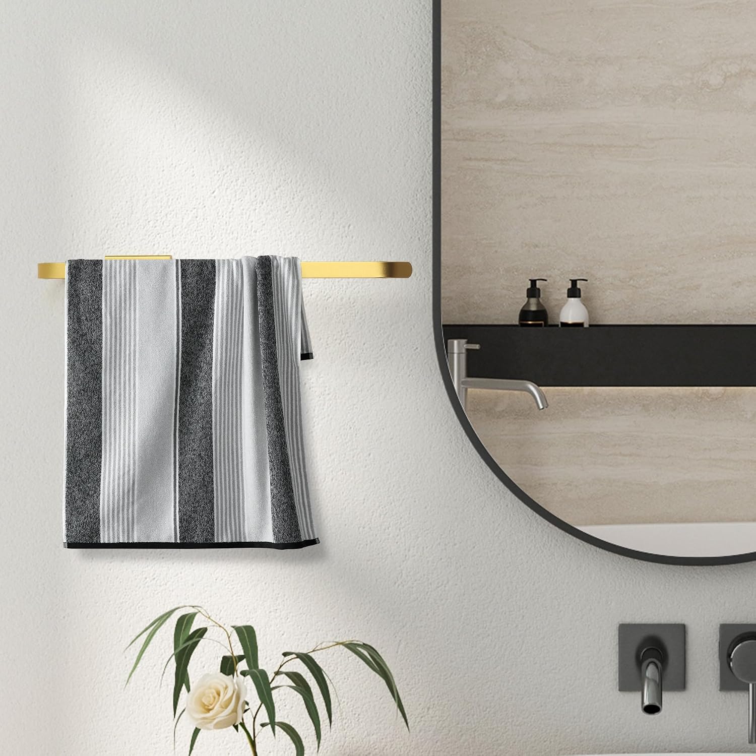Groleca Paper Towel Holder Hand Towel Holder Gold Kitchen Organization image 4