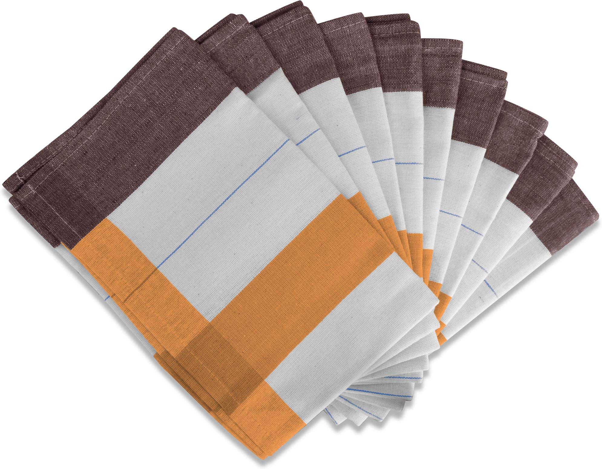 normani 100 Geschirrtücher Küchentücher aus Baumwolle 55x75 cm - saugstarke und langlebige Geschirrhandtücher Kitchen Towel Orange 55 cm x 75 cm