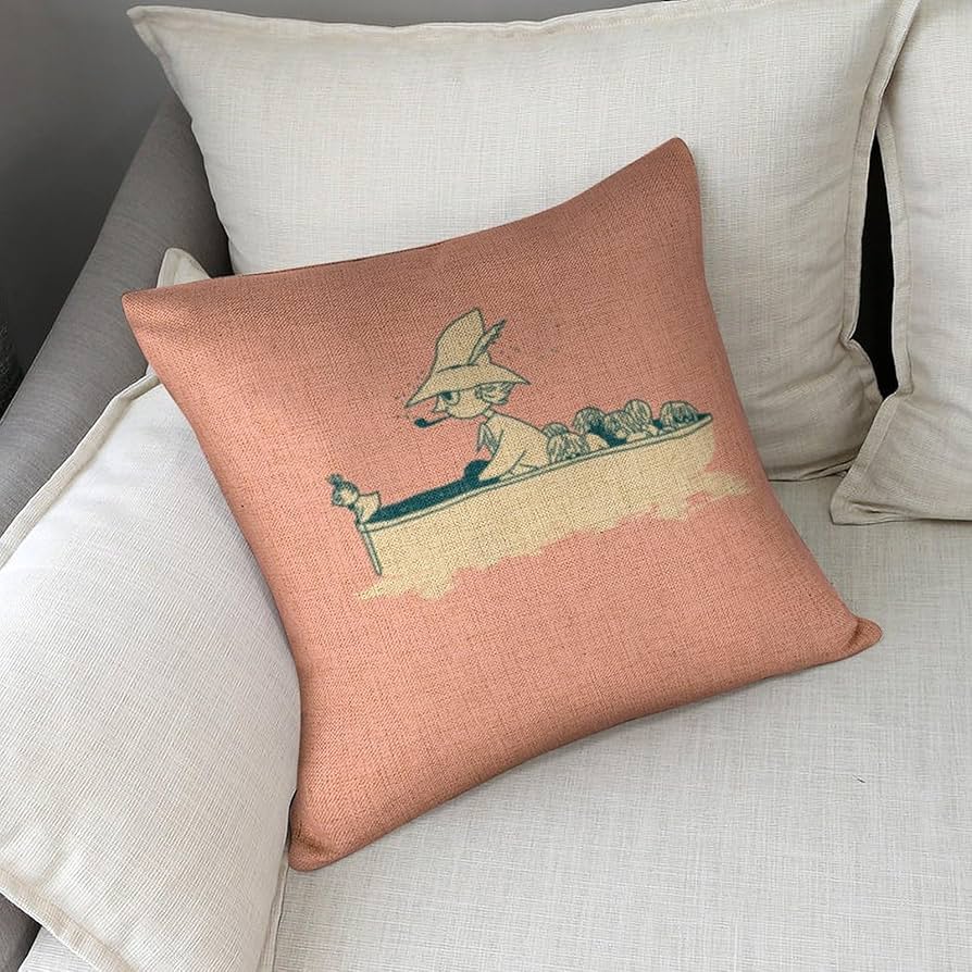 スナフキン　クッション Amazon.co.jp: ムーミン スナフキン クッションカバー 45 45