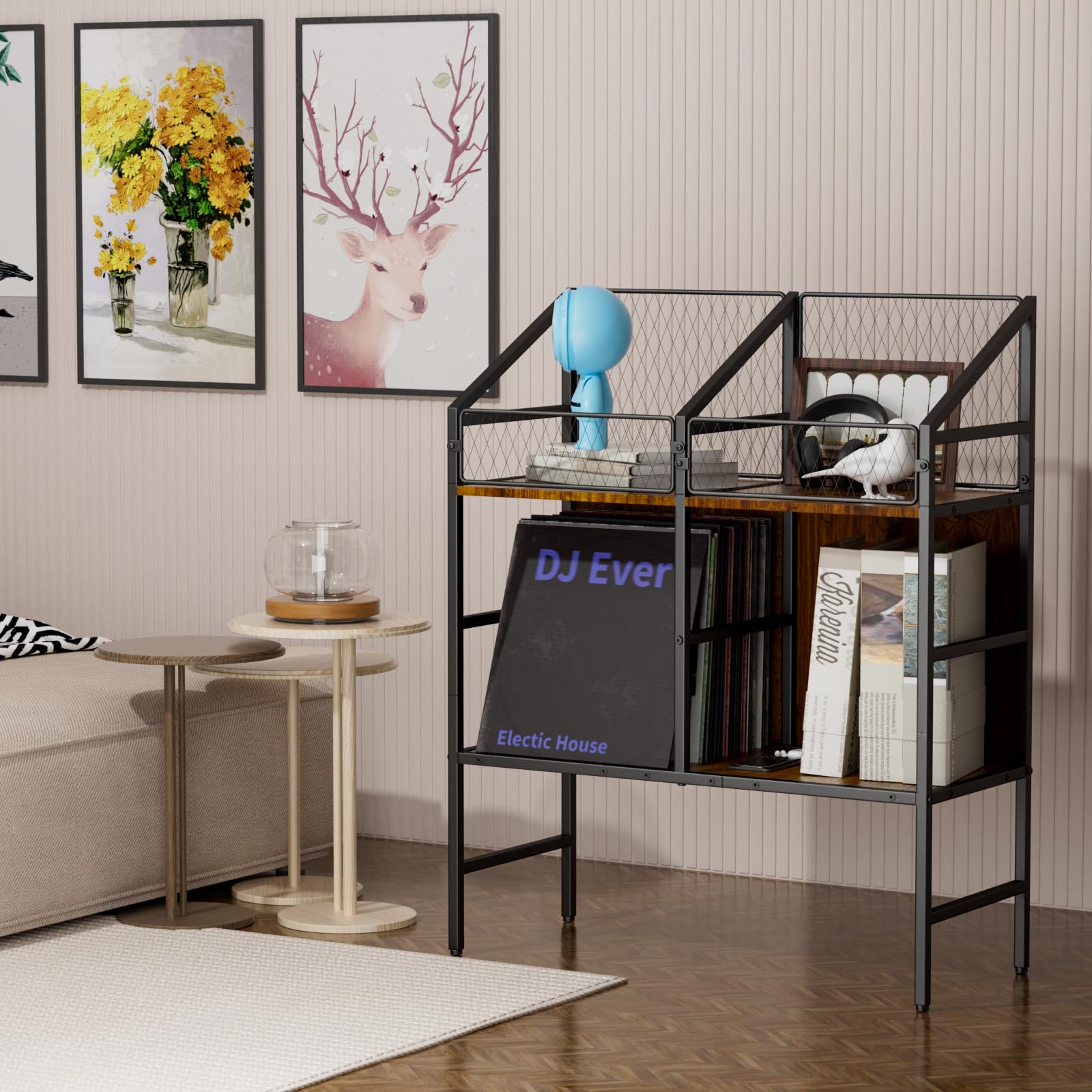 a.depeche cadeal record rack 4×2-box 配送料キャンペーン対象]カデル レコードラック 4x2 - a.depeche