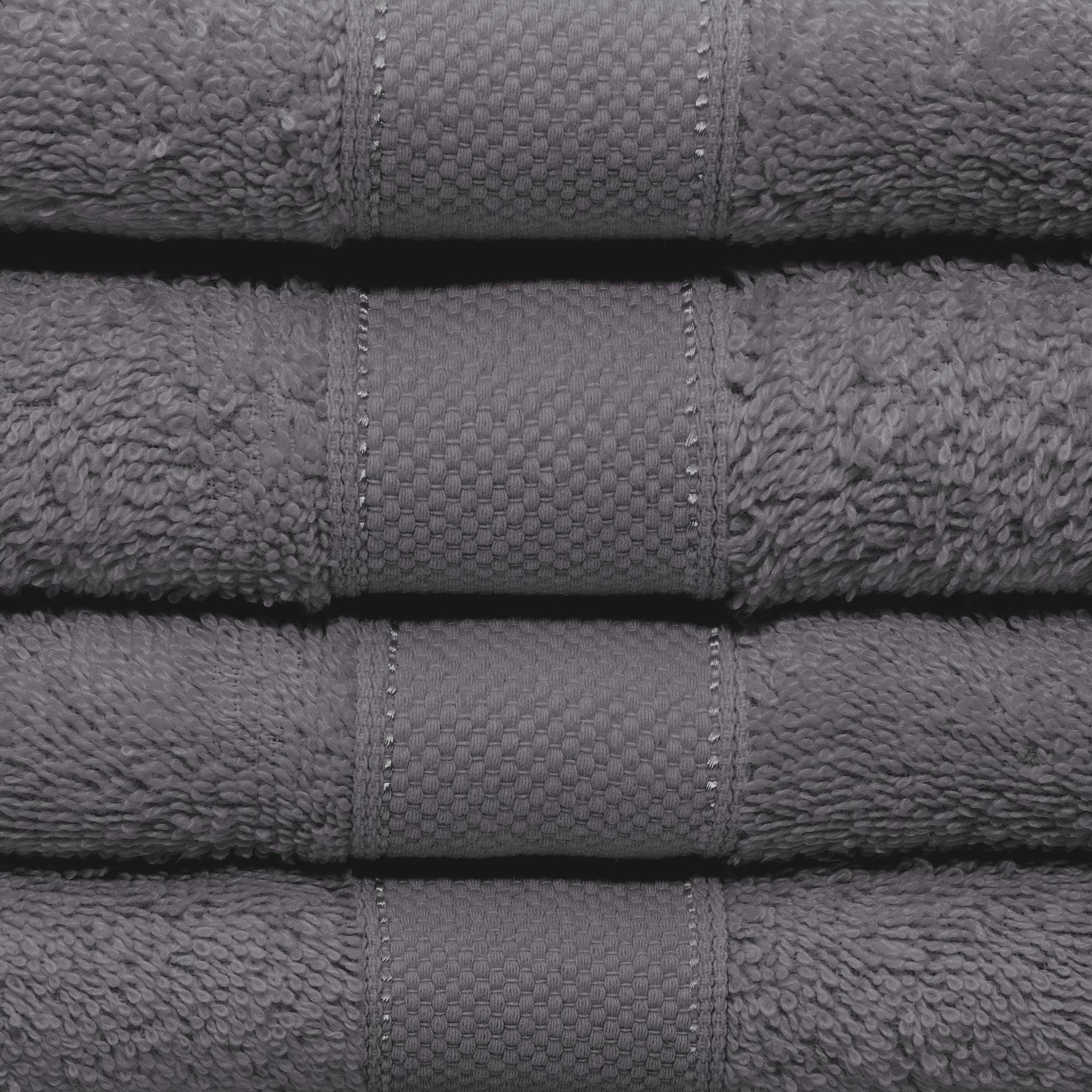 Handtuch-Set aus Luxus Serie 100% Baumwolle in 8 Größen & 17 Farben verfügbar, Farbe: Smoky-GRAU, Größe: 4er Pack 70x140cm - Duschtücher