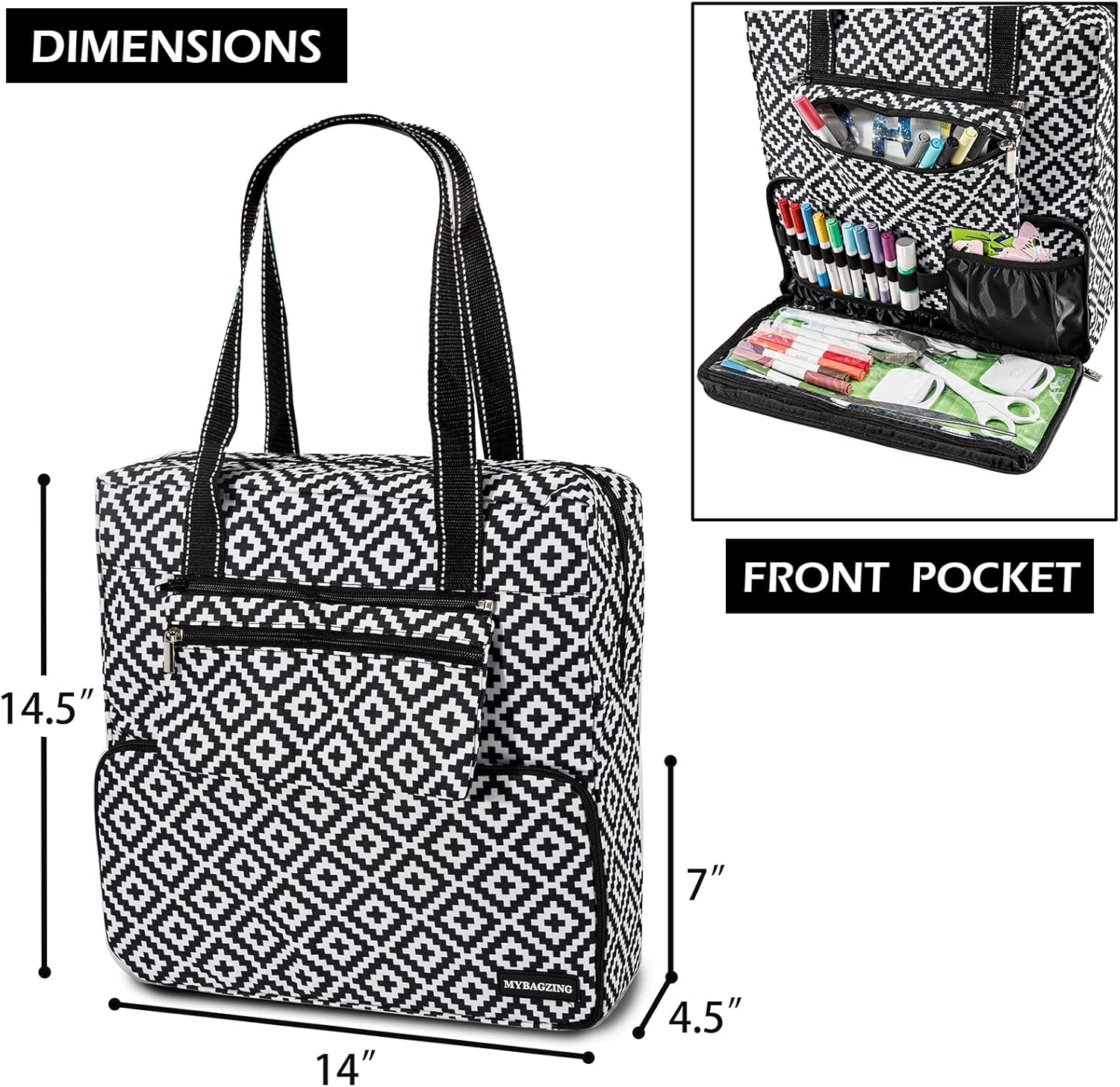 Buy MYBAGZING Tote Bag for Cricut Tool Organizer, Cricut Accessories