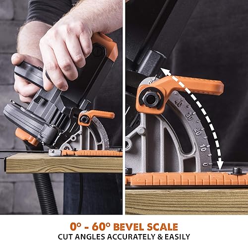 Miniatura 9 de Evolution Power Tools R185CCS Sierra circular de corte multimaterial TCT de 7-1/4 pulgadas, 7-1/4 pulgadas, naranja