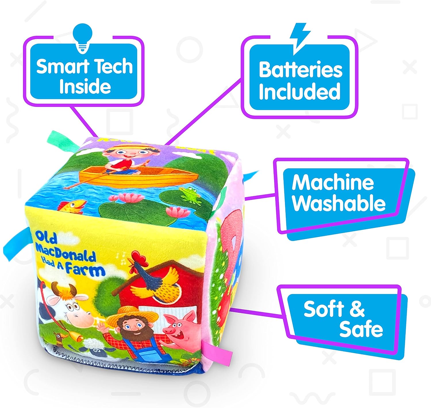 Move2Play Turn2Learn, Nursery Rhymes Sing-A-Long Cube, Gift for Babies 6-18 Months Old