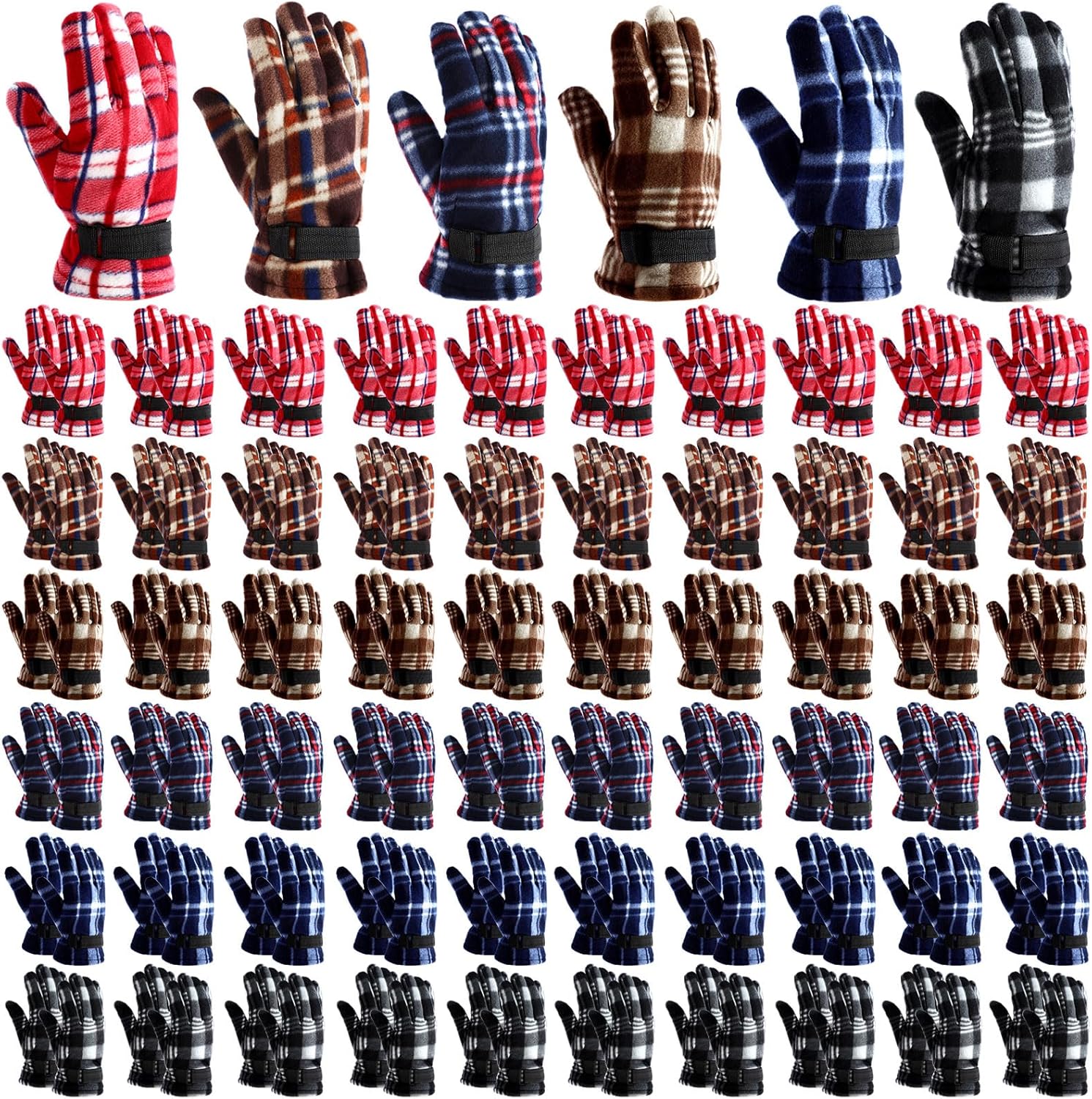 Liitrsh Winter Warm Fleece Gloves Men Bulk Thermal Driving Soft Warm Sports Cozy Gloves for Adult Men Women Cold Weather