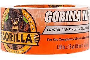 Gorilla Crystal Clear Exterior Waterproof Repair Duct Tape