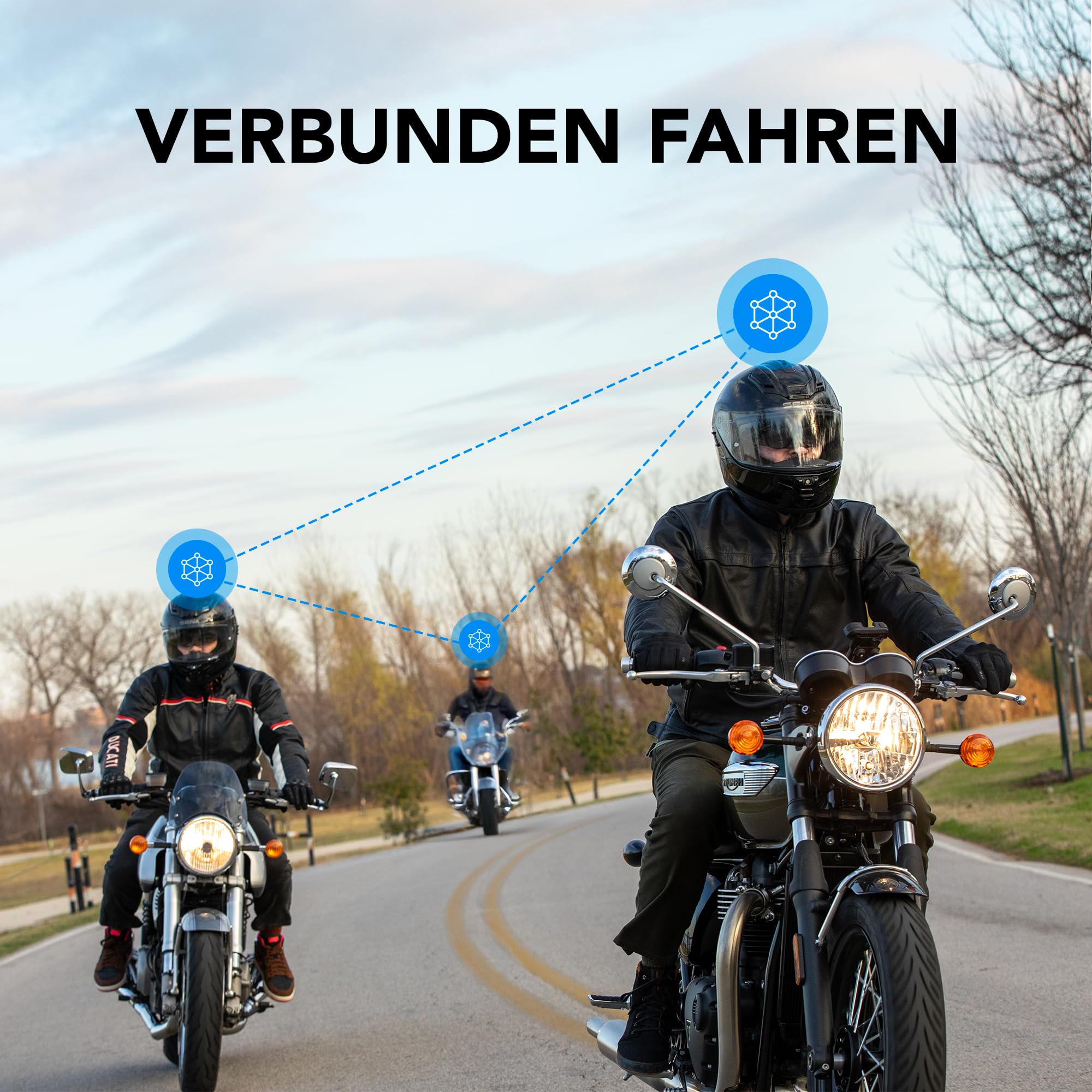 Sena Phantom Integralhelm mit integrierter Kommunikation, LED-Beleuchtung und 2. Generation Sound by Harman Kardon (Mattschwarz, XXL)