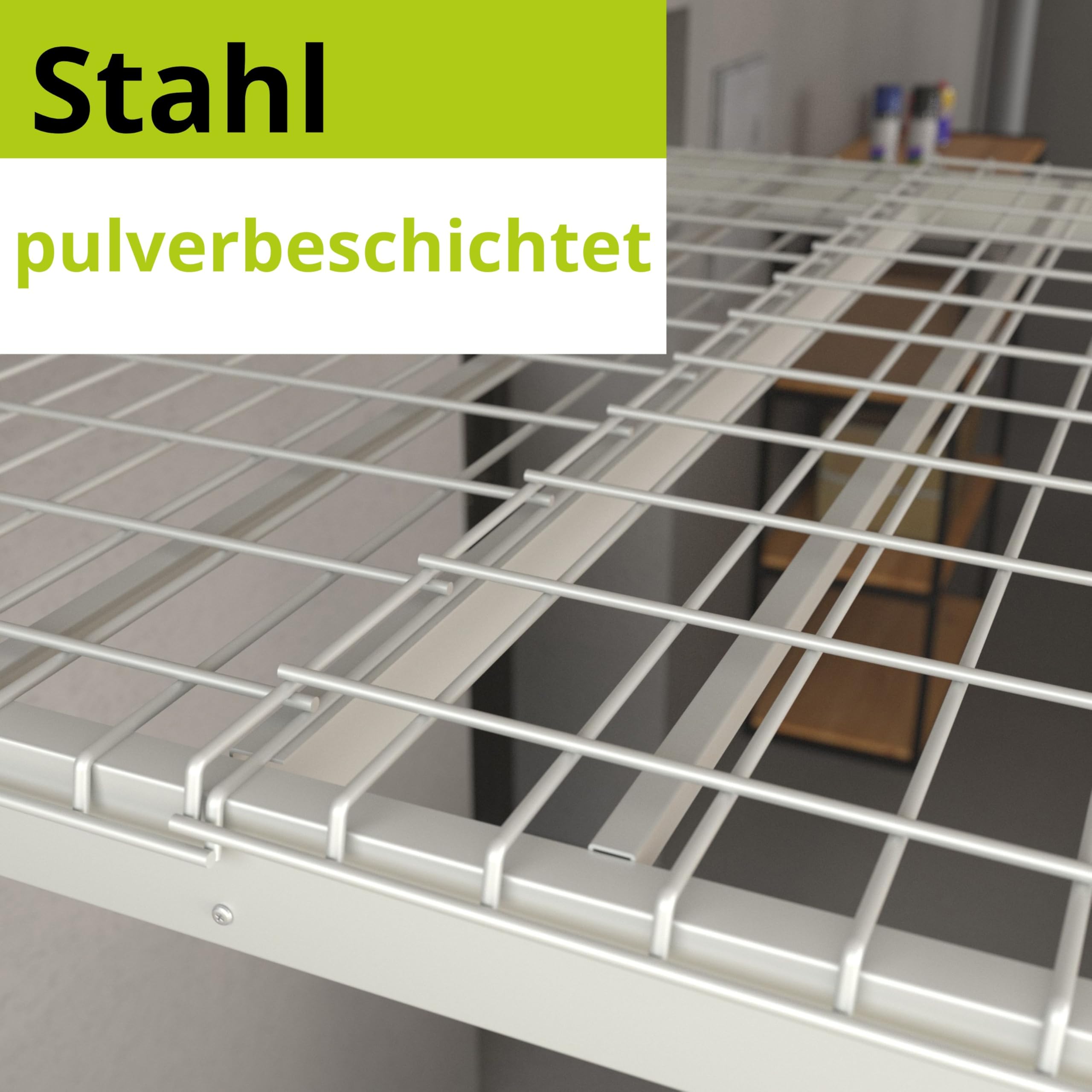Velano Regal deckenhalterung - Hängeregal Decke - Werkstatt Schrank Metall 60x122 - Reifenregal - Schwerlastregal - Garage - Kellerregal - Lagerregal - Shelf - Regalbrett - Werkstatt Aufhängung Decke