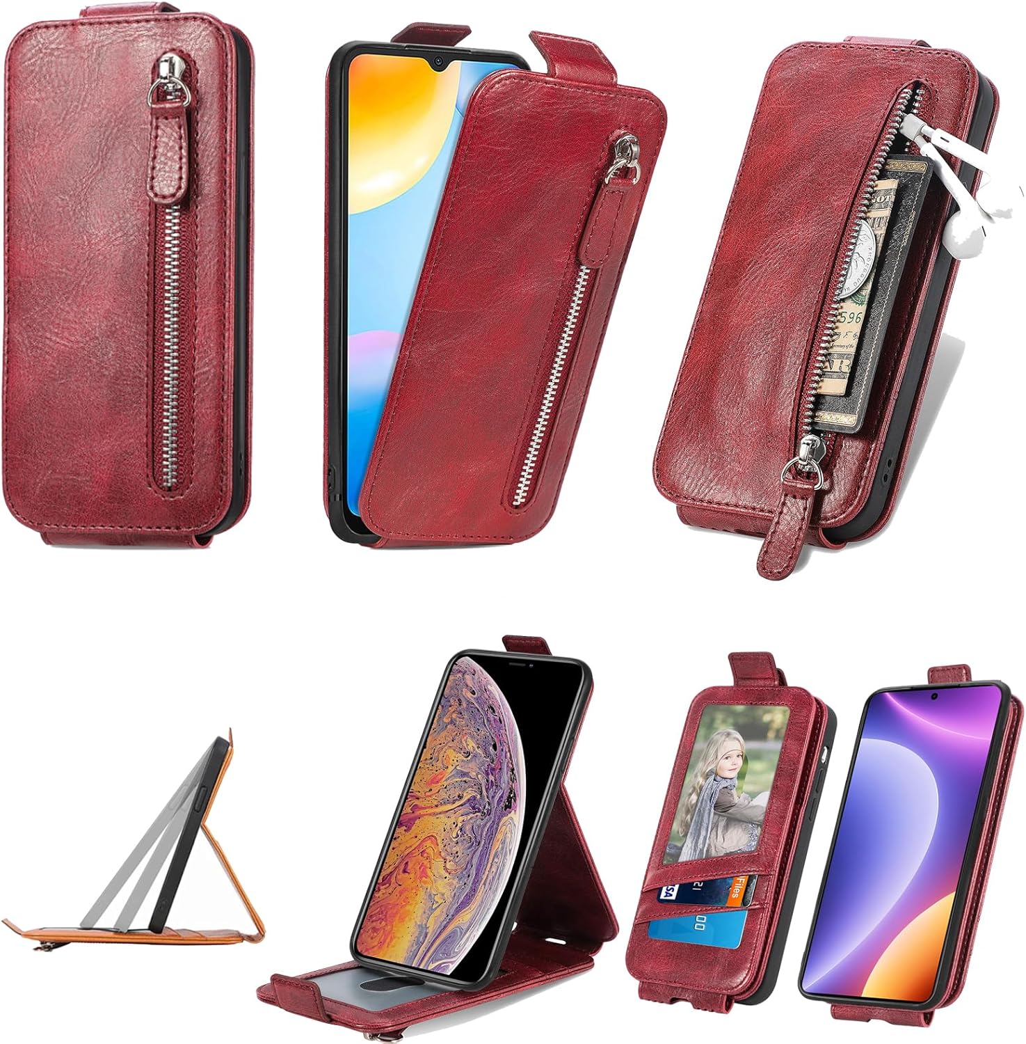 Compatible with Vivo X60 Pro Plus Cover,Flip Stand Kuwait Ubuy