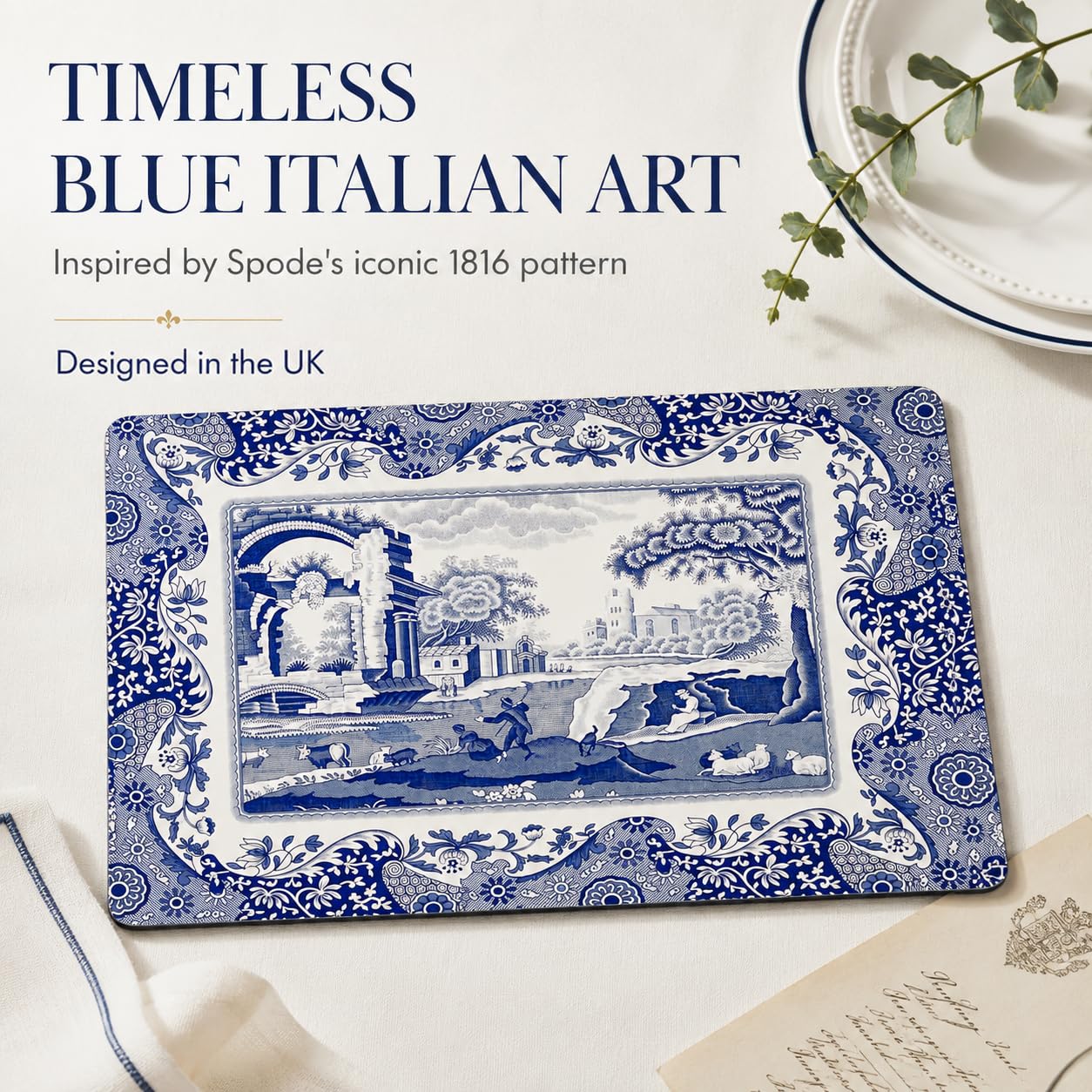 Blue Italian Tischunterlage 4 Stück (s)
