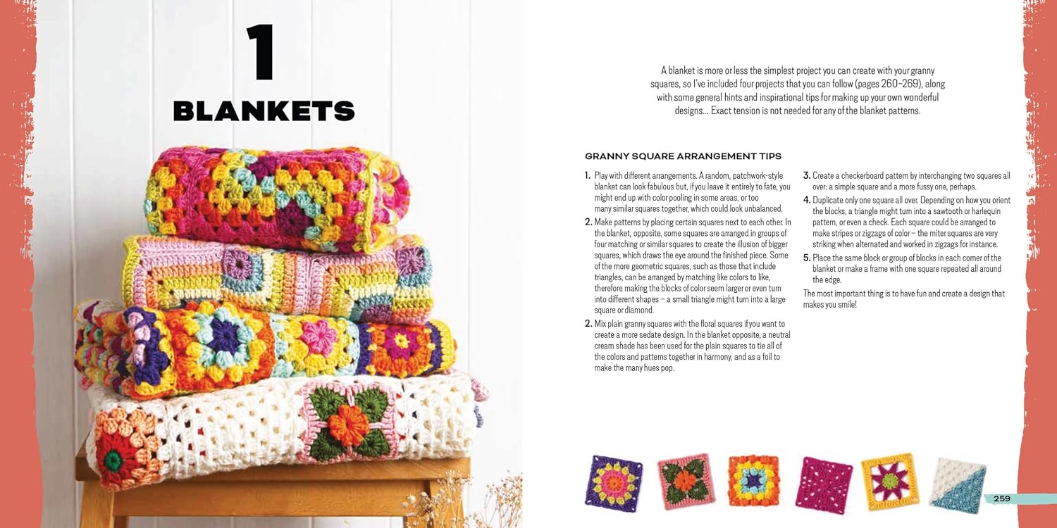 Claire Montgomerie's Complete Guide to Granny Squares: 100 mix-and-match designs, with charts, written patterns and 8 stunning projects      Paperback – October 13, 2026