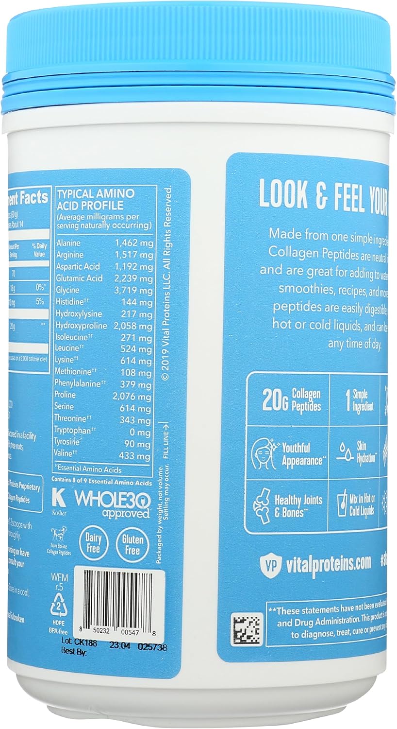 VITAL PROTEINS Collagen Peptide Protein Powder, 10 OZ