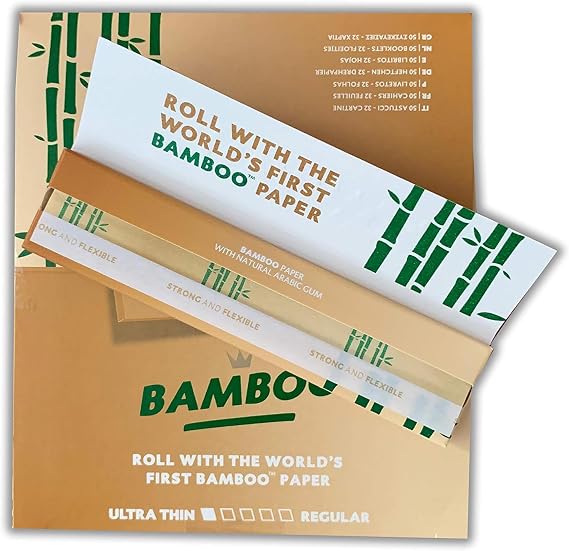 Rizla バンブー キングサイズ スリム 超薄型ローリングペーパー - 50冊