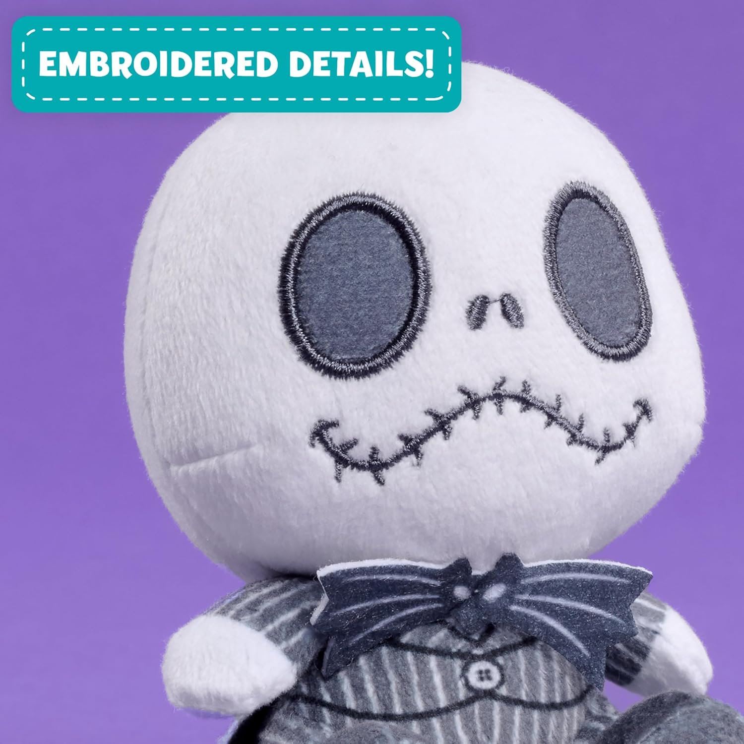 Disney Perch’d 4-inch Shoulder Plush Jack Skellington Stuffed Animal, Wearable Plushie, Soft Toy for Fans, Girls, Boys, Kids, Ages 2 and Up by Just Play - Image 5