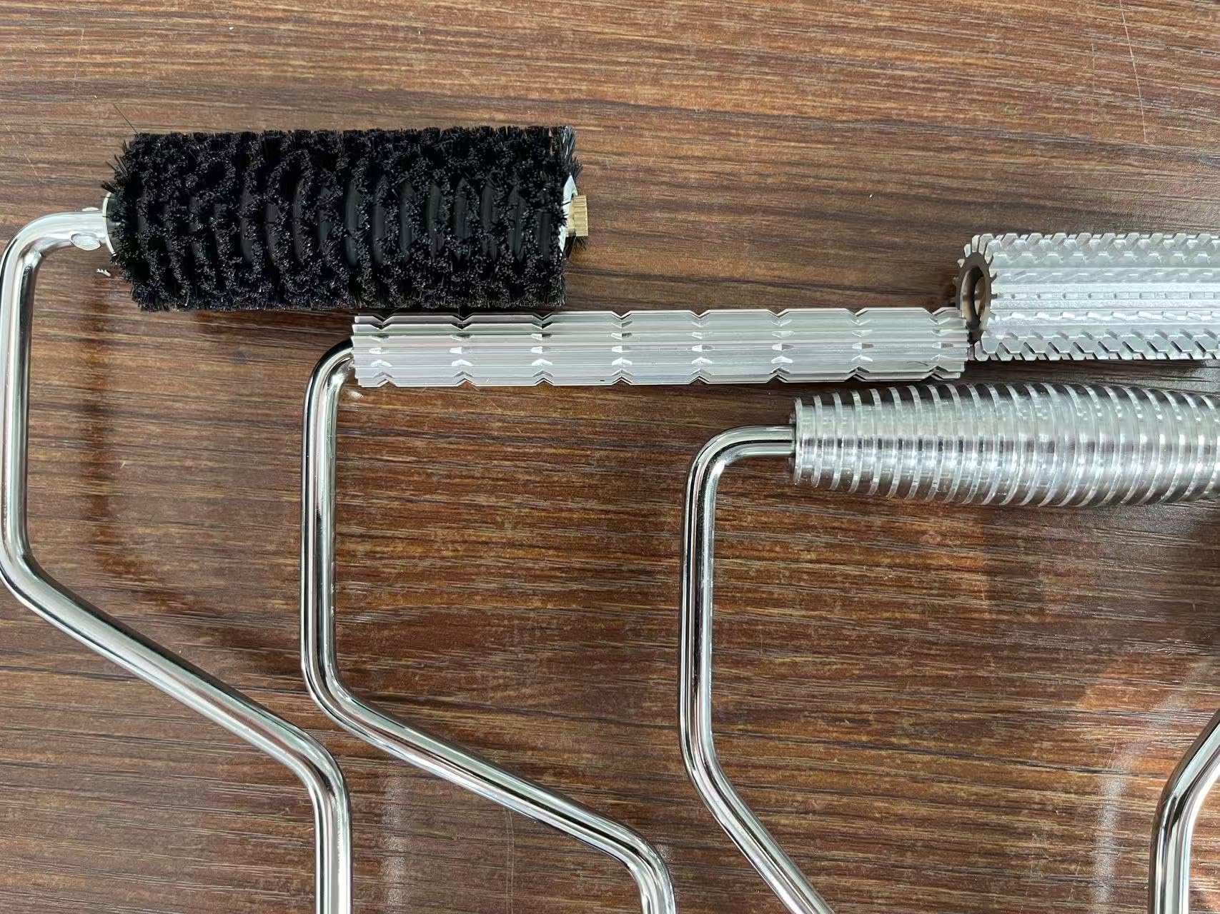 Juego de 3 rodillos de fibra de vidrio para laminado de resina, para proyectos compuestos