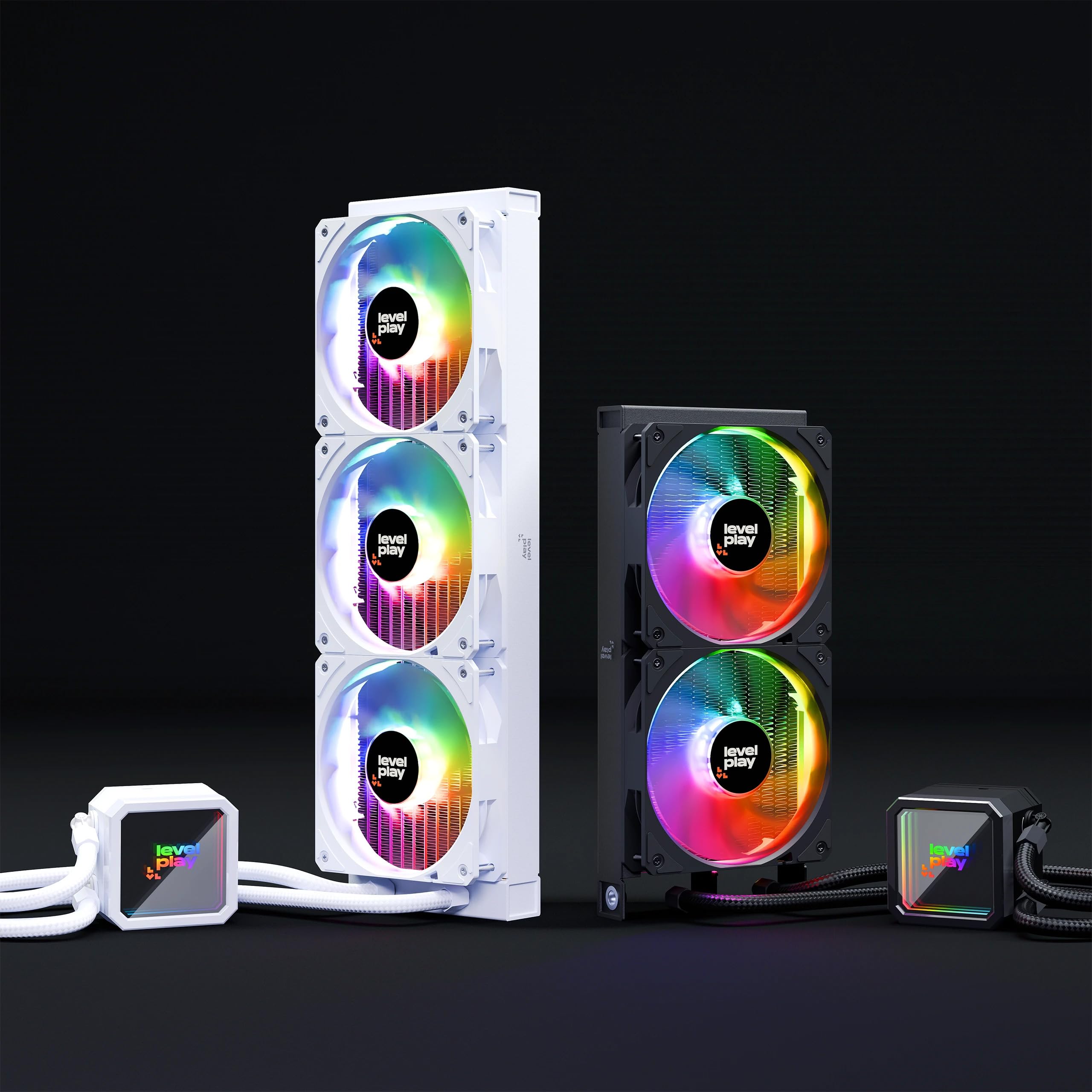 Levelplay Combat CL240 AIO Raffreddamento a Liquido - TDP 280W, Pompa ARGB Infinity, Raffreddamento Radiatore 240mm, Ventole ARGB Gen 2 CF120, Compatibile AMD AM5/AM4 e Intel LGA 1851/LGA 1700, Nero