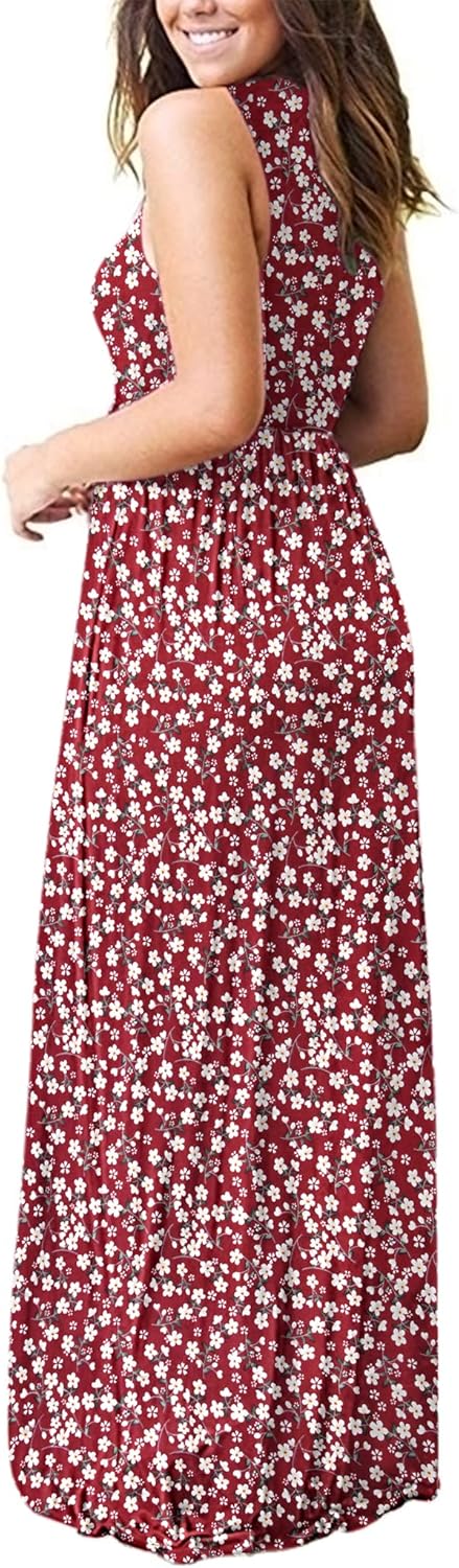 AUSELILY Women's Summer Sleeveless Loose Maxi Dress Casual Long Dresses with Pockets 2026 New - Image 3