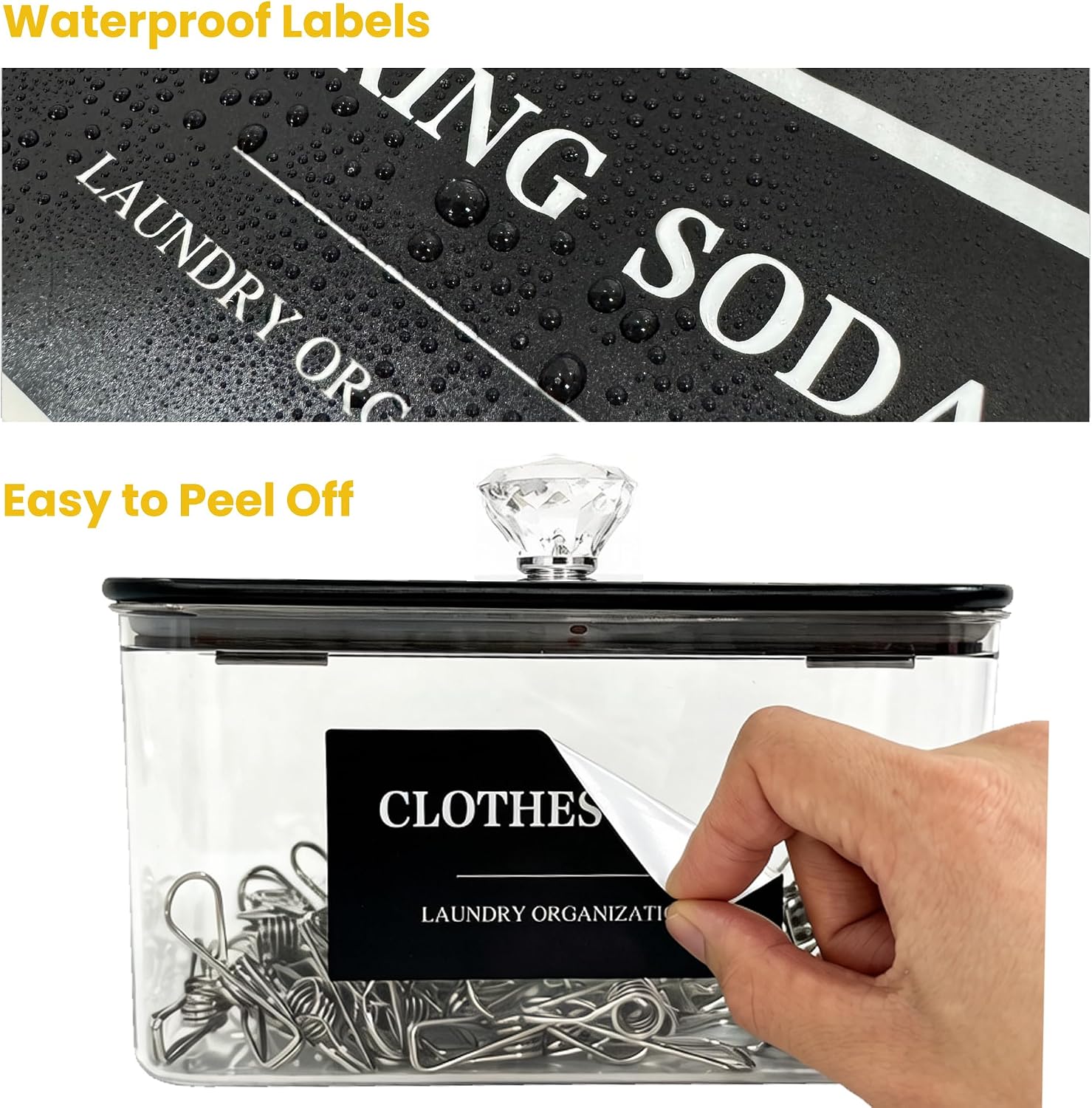 Dryer Sheet Holder with Airtight Lid for Laundry Room Organization
