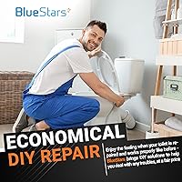 Vista 7 de BlueStars Paquete de 2 sellos de válvula de descarga 7301111-0070A - Compatible con inodoros American Standard y Eljer - Sello de válvula