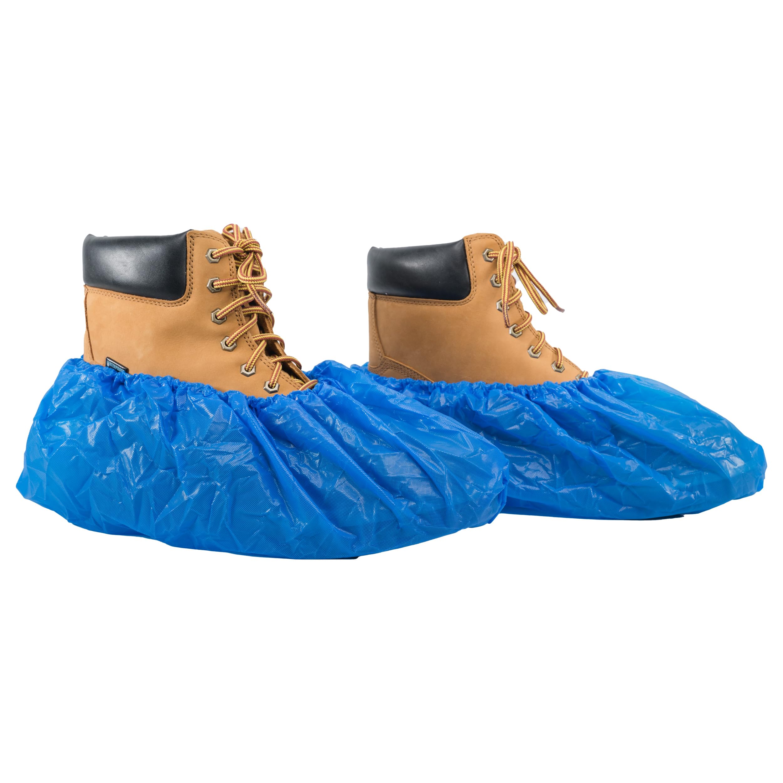 Provizio Supply Waterproof Shoe Covers Disposable Non Slip Extra Large Boot Cover - (40 Pairs) (Light Blue)