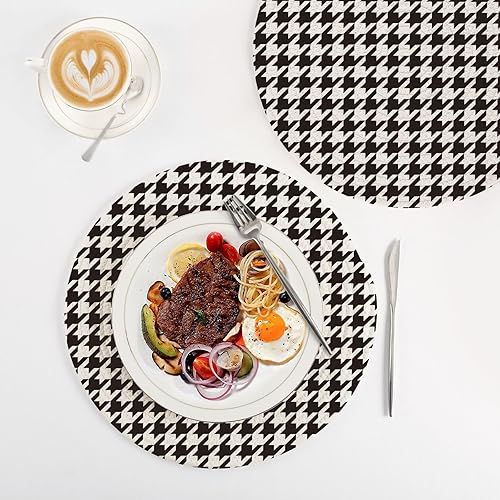 Miniatura 4 de Pata de gallo en blanco y negro, 3 piezas, soporte para ollas y sartenes calientes, salvamanteles extra grandes para estufa, accesorios para el