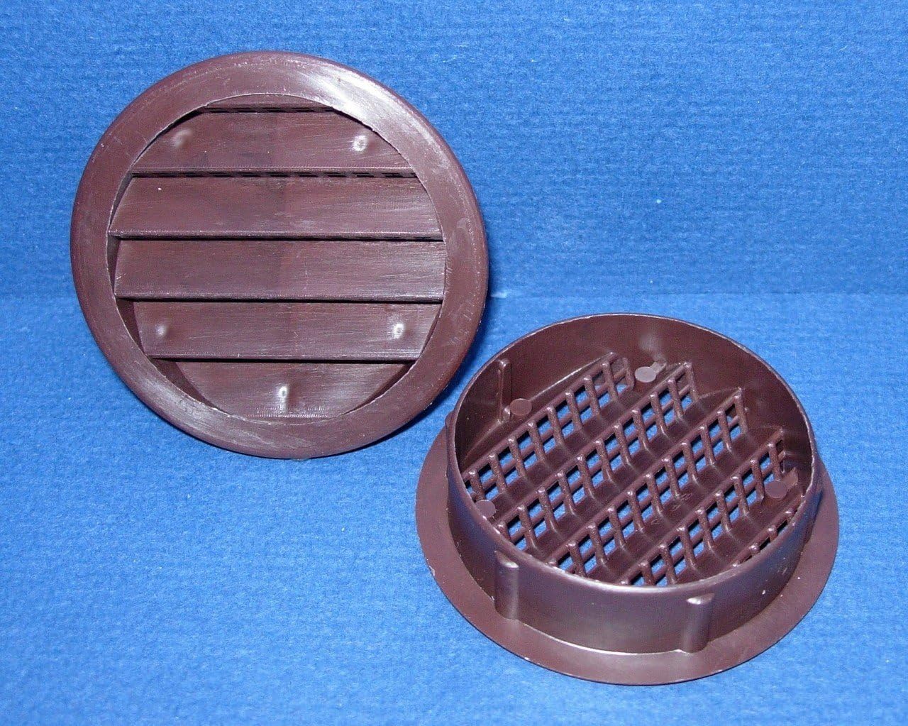 Maurice Franklin Louver-4 Round Brown Polypropylene Plastic Louver with Insect Screen System (Priced Per Bag of 4). Item #4 PLB-100 by Maurice Franklin LouverL8
