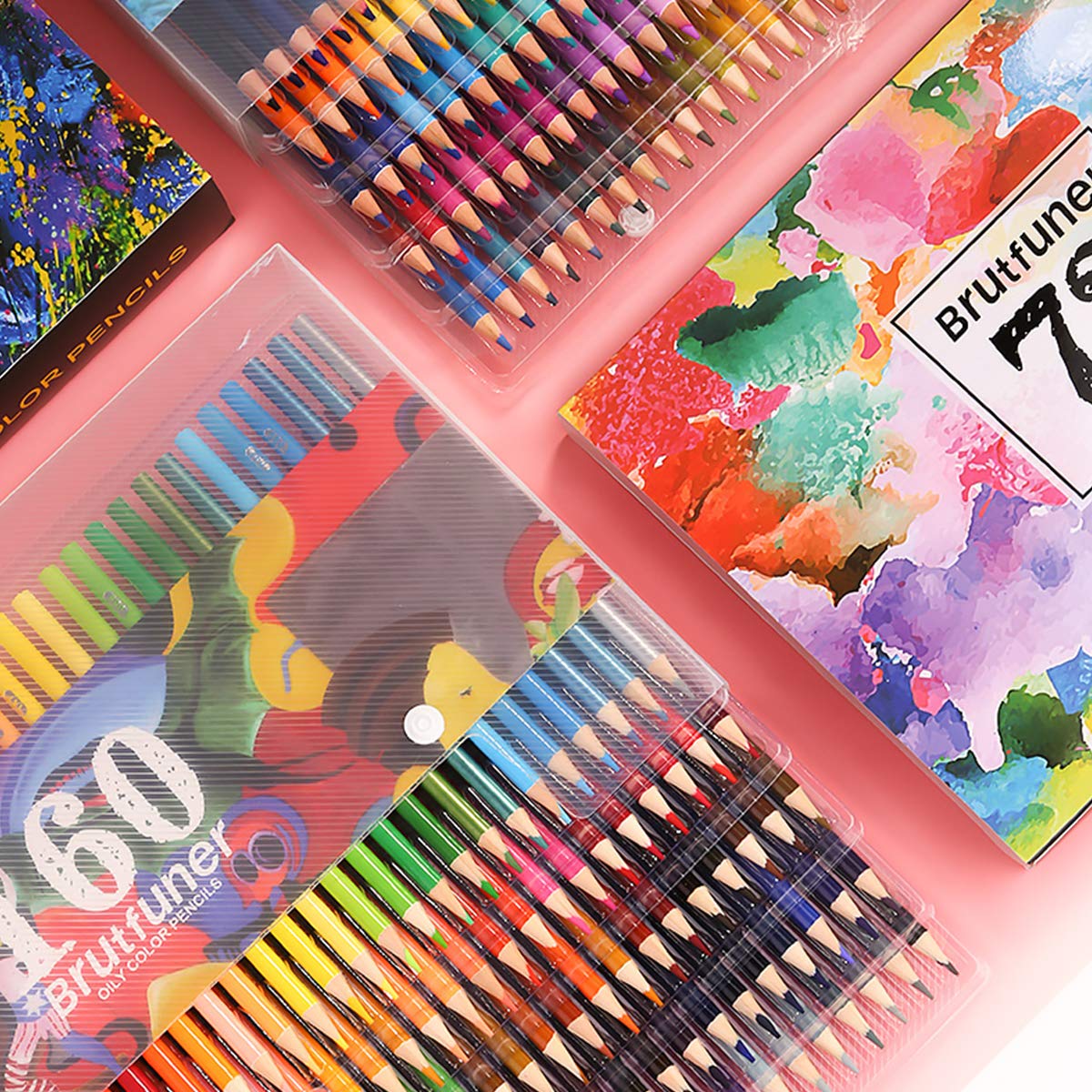 VIDOO 48/72/120/160 Farben Professionelle Farbige Bleistifte Set Künstler Ölgemälde Skizze Holz Farbe Bleistift Schule Kunst Liefert - 72 Colors