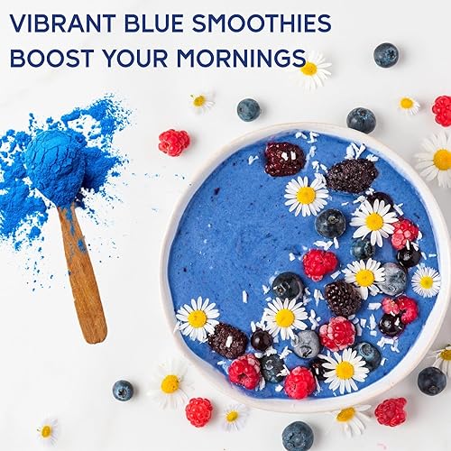 Miniatura 3 de Polvo de espirulina azul de 1.6 onzas, colorante orgánico natural para alimentos de algas azules, polvo de espirulina vegana y pura, bolsa premium