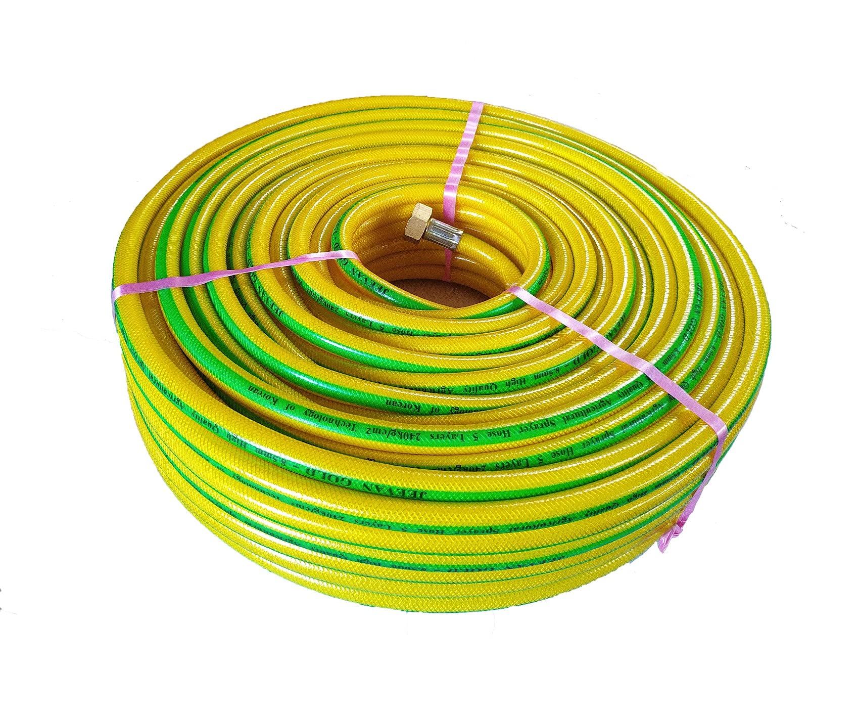 FasTrim Agri Spray Hose 5 Layers High Pressure Car Washer Water Pipe (50 m of 8.5 mm, Yellow) with Female Copper connecter on Both Ends (B095CP4QQS) Amazon Price History, Amazon Price Tracker