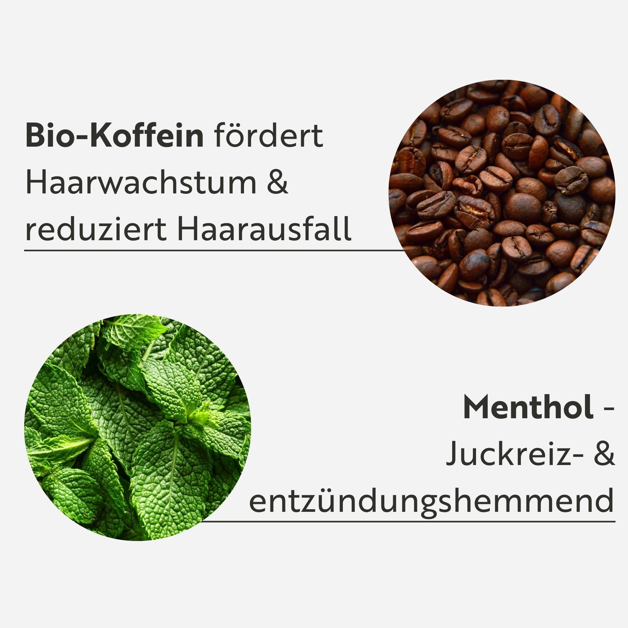 ahuhu Thickening Coffein Tonic Power Formula (100ml) | Haarausfall reduzieren & Haarwachstum fördern, Hair growth serum für kräftigeres Hair