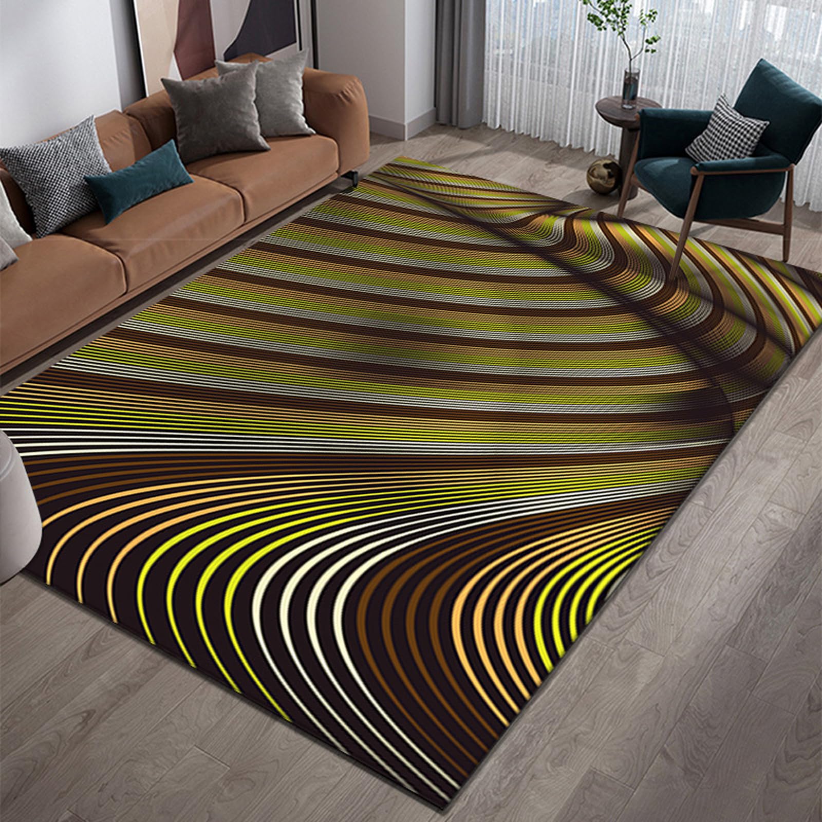 Vision effet 3D spectaculaire : un design abstrait pour captiver vos invités dès l'entrée.