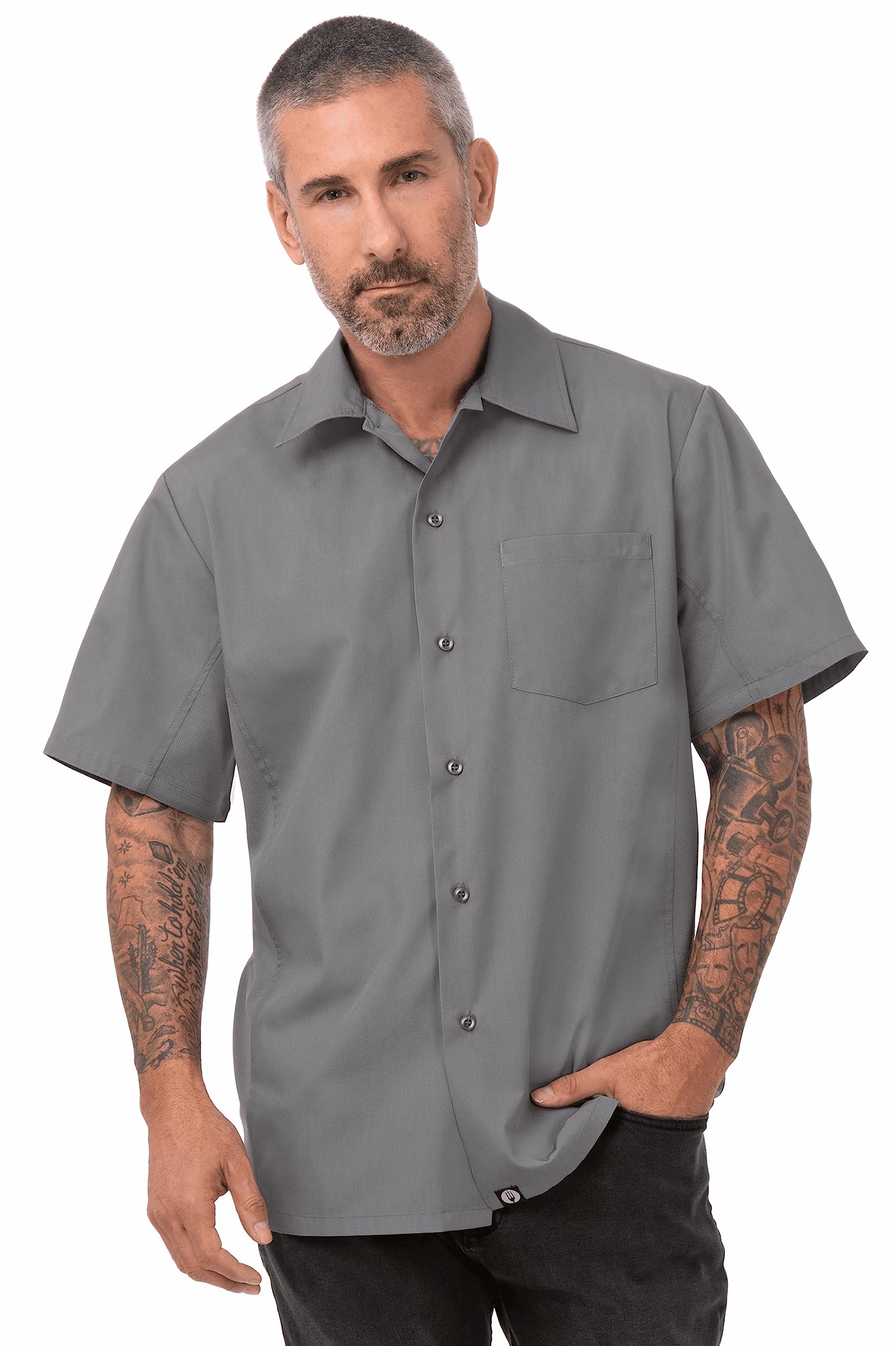 Chef Works Men's Universal Server/Cook Shirt (CSMV)