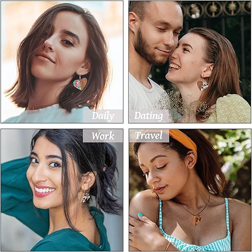 Vista 104 de Colgante de madera de resina, Resina, No es una piedra preciosa 0negro