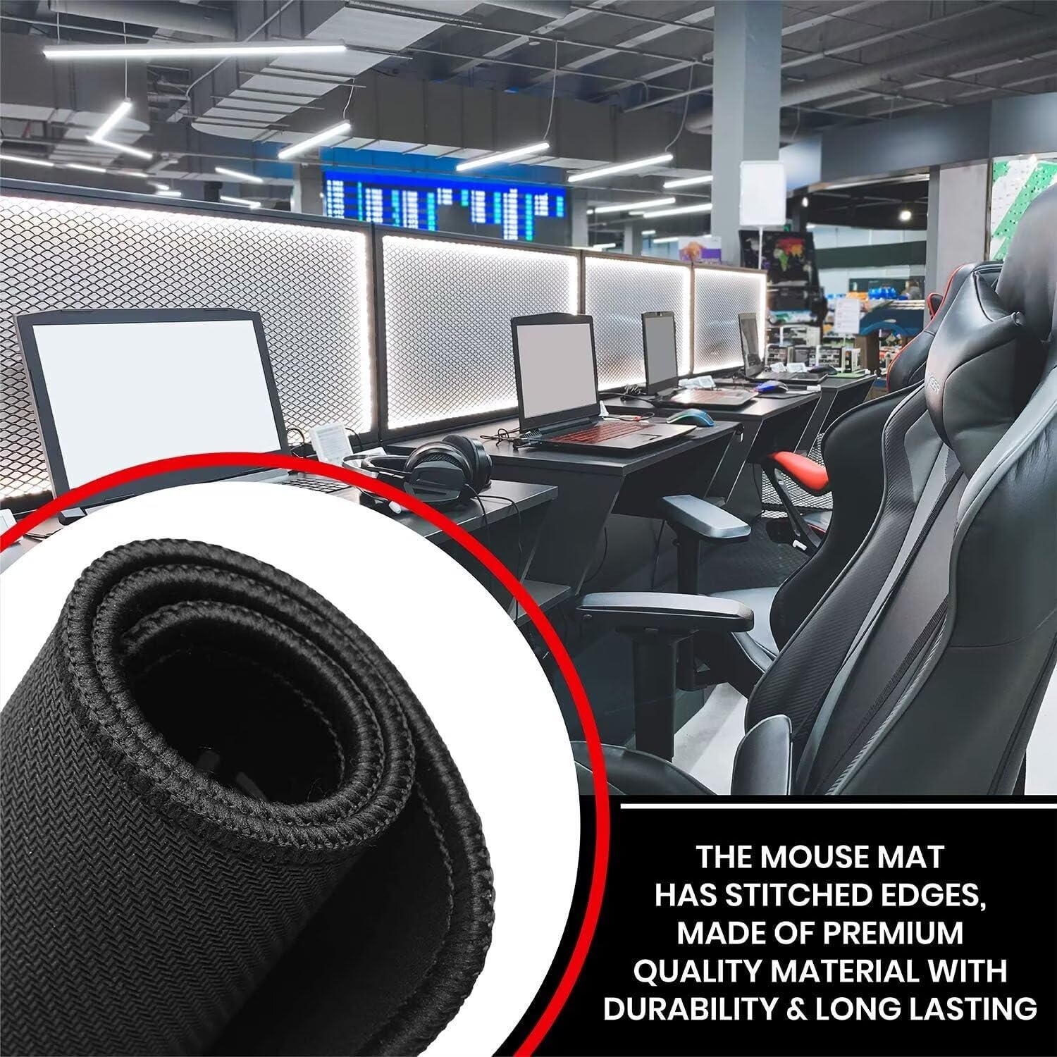 Podkładka pod mysz 1000 x 500 mm wielofunkcyjna podkładka pod mysz dla psa mata biurkowa e-203 | Podkładka pod mysz XXL, wielofunkcyjne akcesoria do gier, wysoka precyzja i prędkość, antypoślizgowa gumowa podstawa, królik