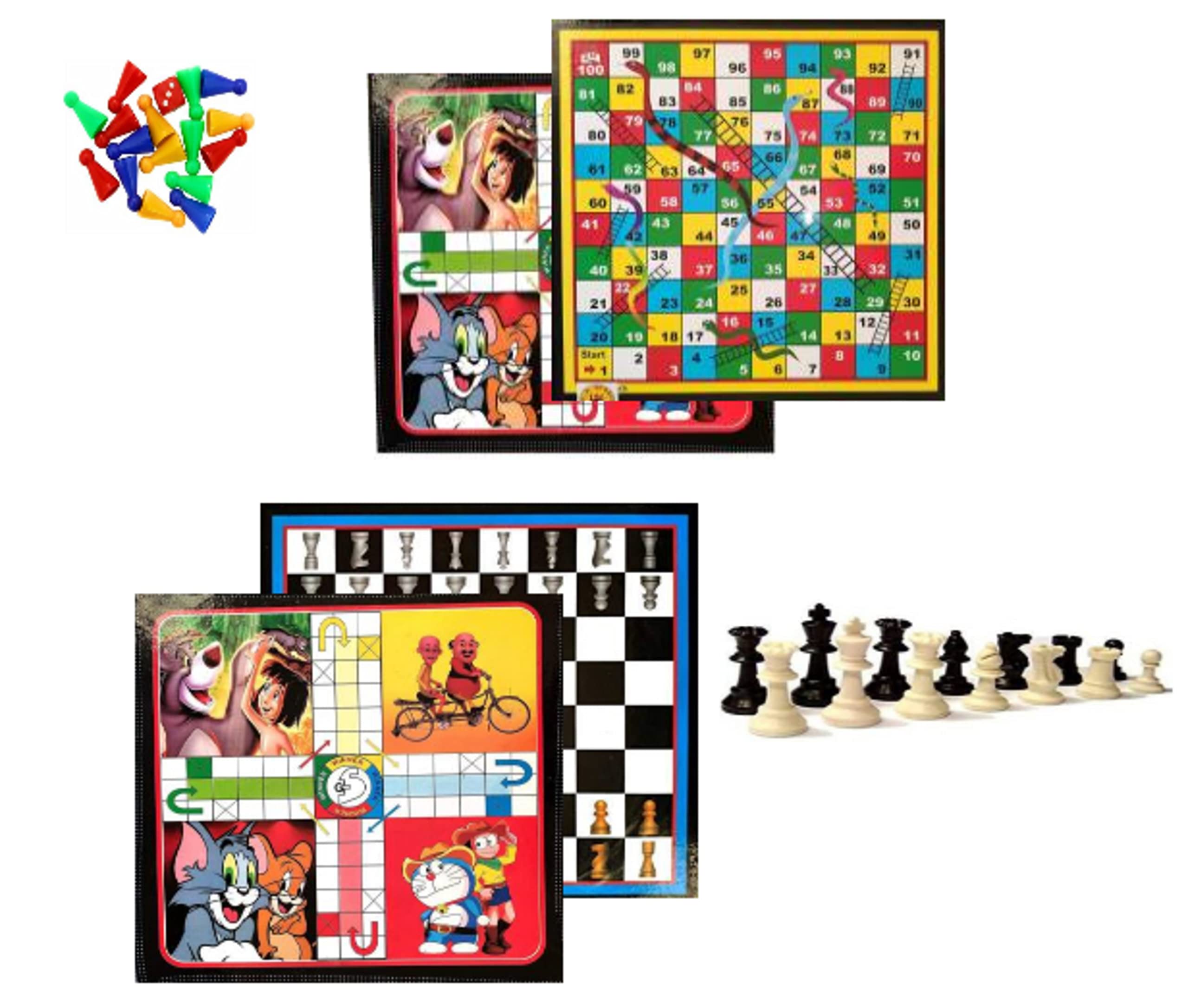 HK Sports H.K.Sports 2 in 1 Ludo ,Snake & Ladder with 2 in 1 Chess & Checker Wooden Board (Ludo & Snake & Chess & Checker) (B0B7K2R22C) Amazon Price History, Amazon Price Tracker