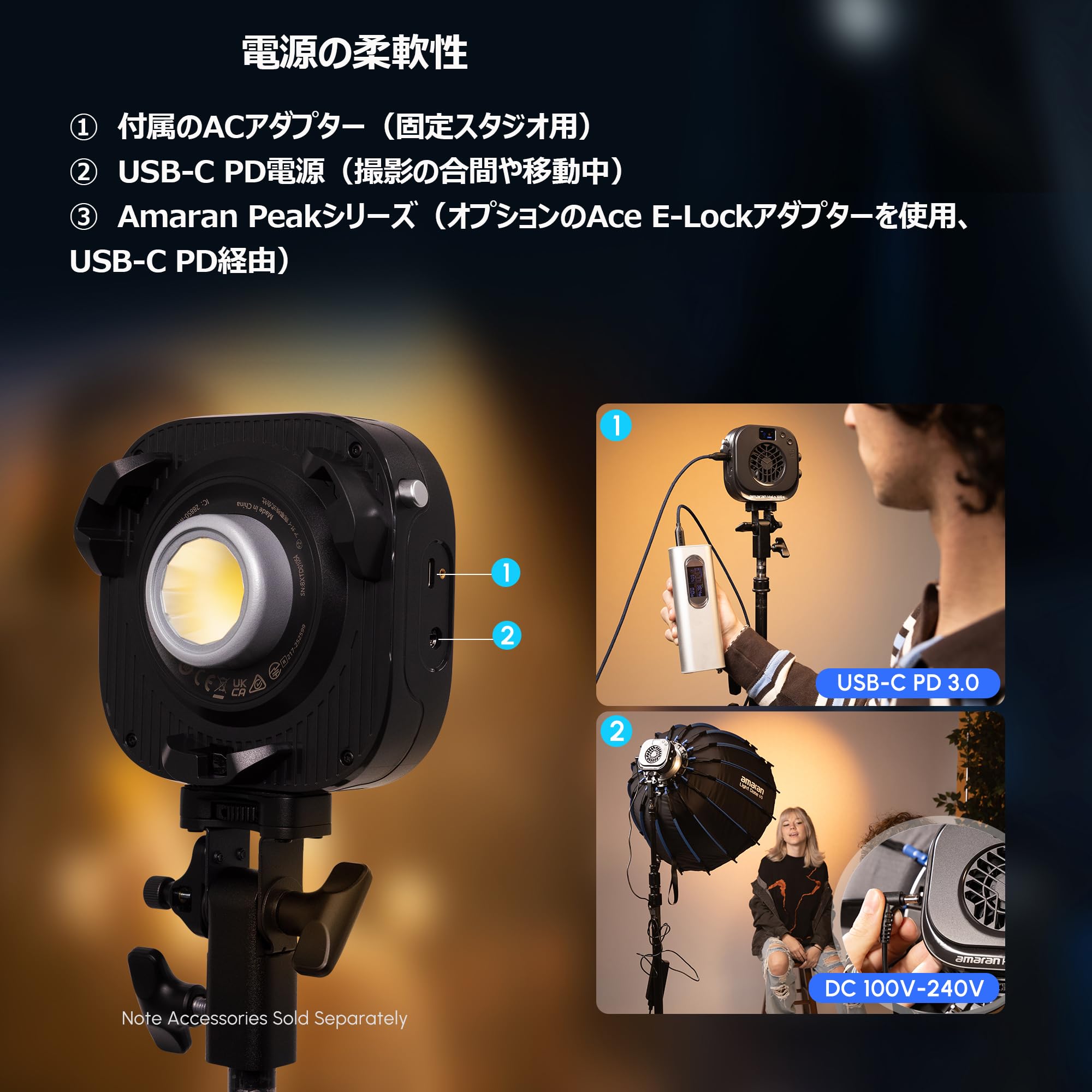 Amazon | Aputure amaran Halo 100x COBビデオライト 84W CRI96+