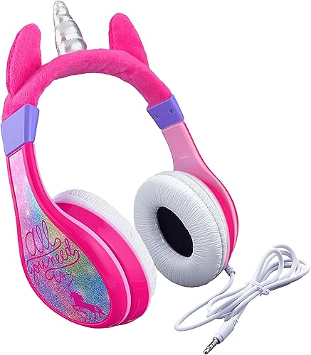 Miniatura 8 de eKids Auriculares para niños, sonido estéreo, cable Jack de 0.138 in, auriculares con cable para niños, sin enredos, control de volumen, auriculares