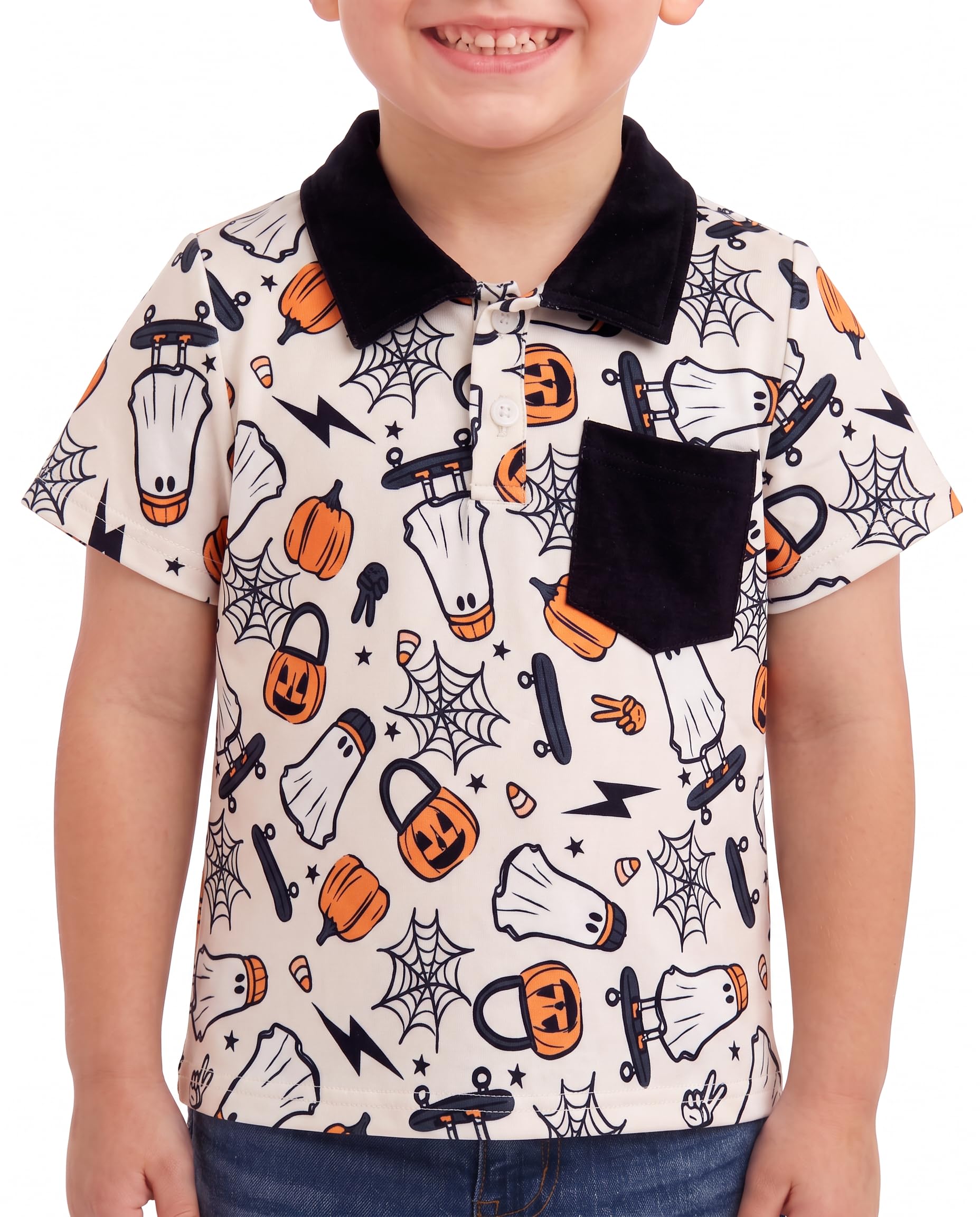 Unique Baby Short Sleeve Collared Boys Polo Shirt, Toddler Kids Polo Shirts