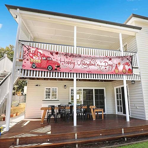 Miniatura 9 de Probsin Cartel grande para el día de San Valentín de 120 x 20 pulgadas decoraciones para el día de San Valentín suministros para fiestas feliz día