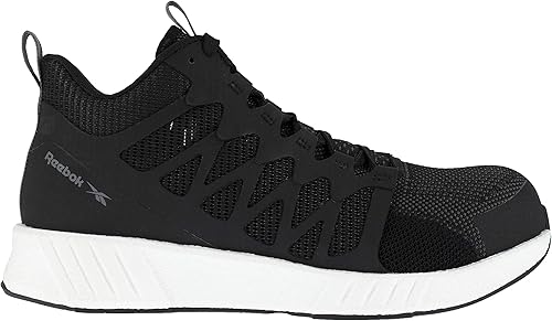 Miniatura 2 de Reebok Fusion Flexweave - Botas de trabajo atléticas de corte medio para hombre, Negro -