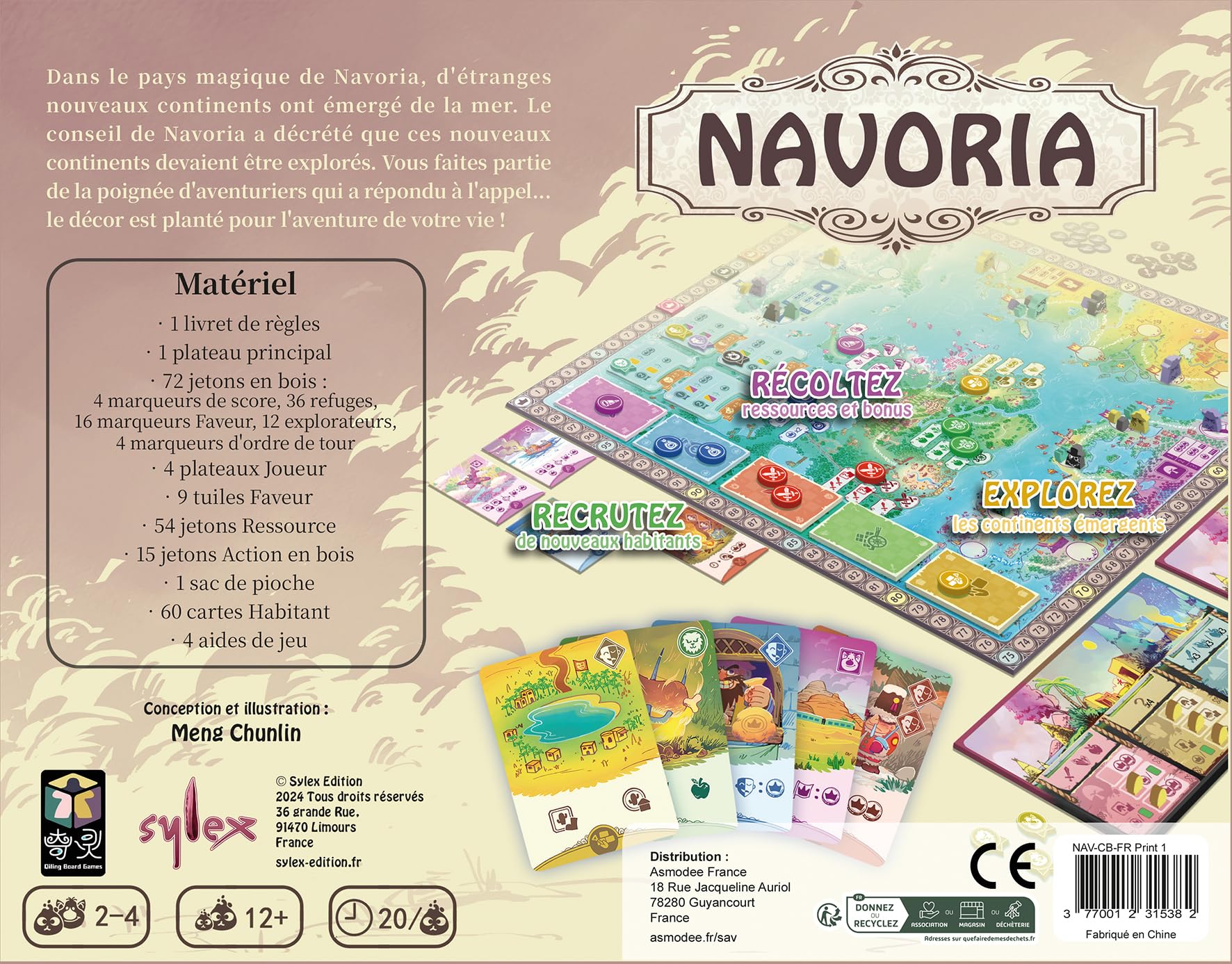 Asmodee - NAVORIA - Jeu de Société - Jeu de Plateau et de stratégie