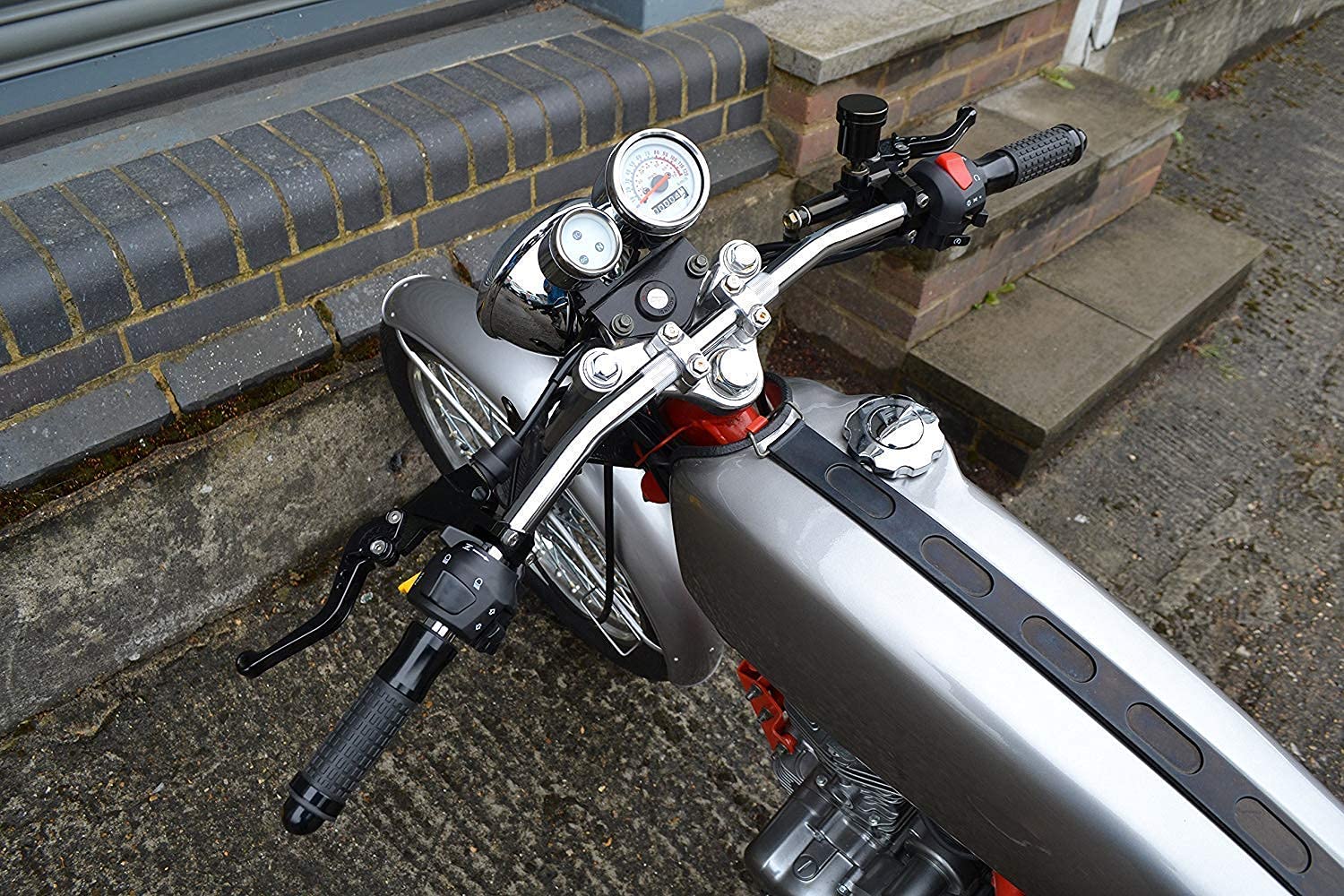 Motorrad Stahl 22mm 7/8" Chrom Drag BAR Lenker