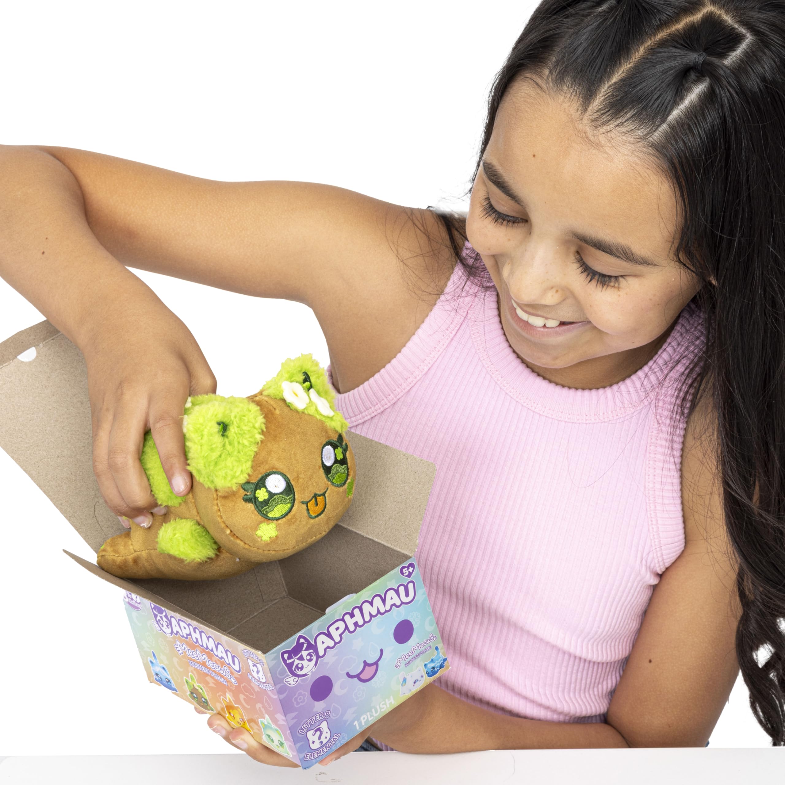 Aphmau MeeMeow Mystery Plush 15.2 cm – seria 8, kanał gier YouTube Minecraft, Blind Box, 1 z 8 możliwych, zabawny element MeeMeows inspirowany Minecraftem, oficjalny produkt